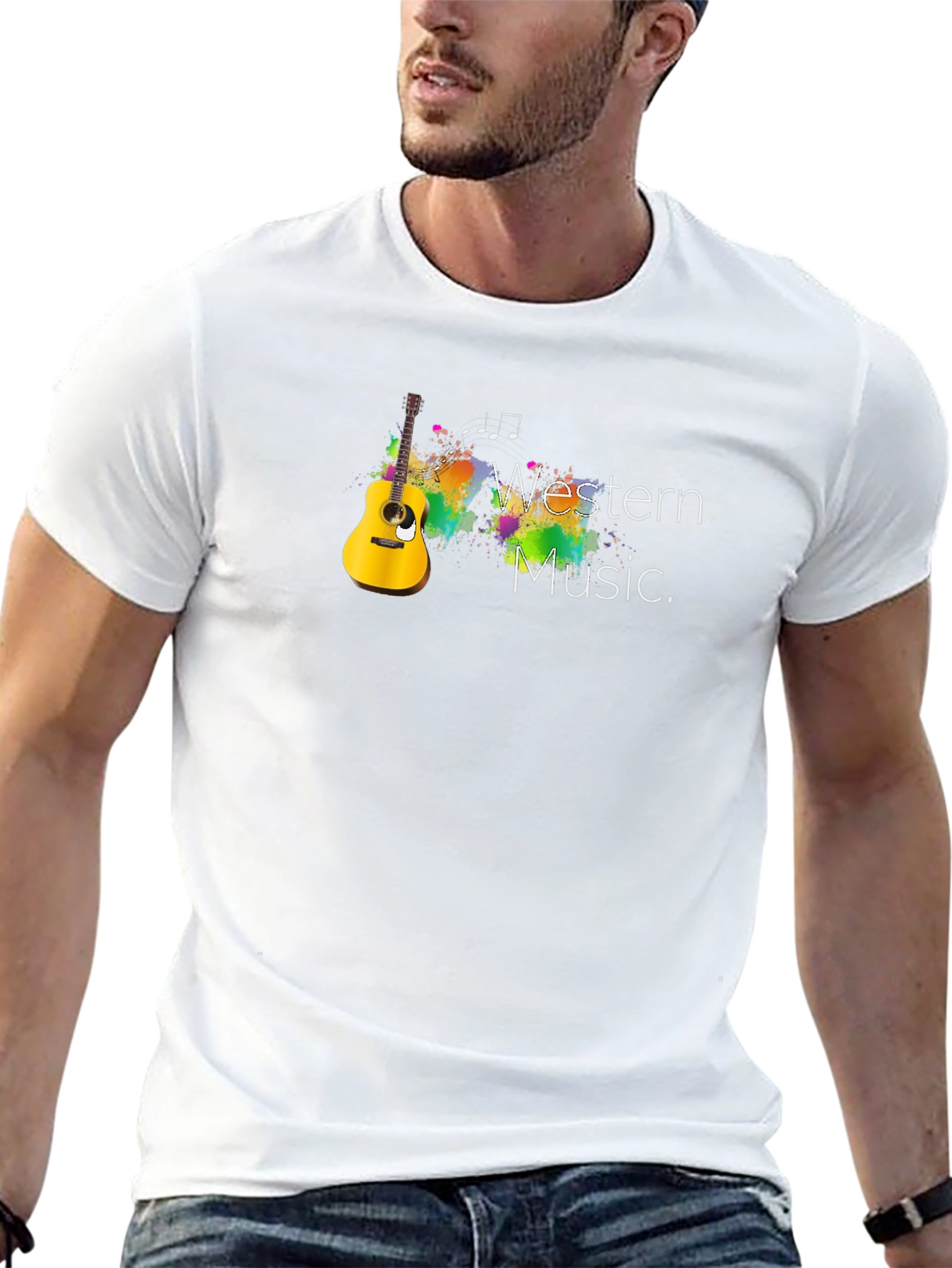Western Music Graphic Tee - Black