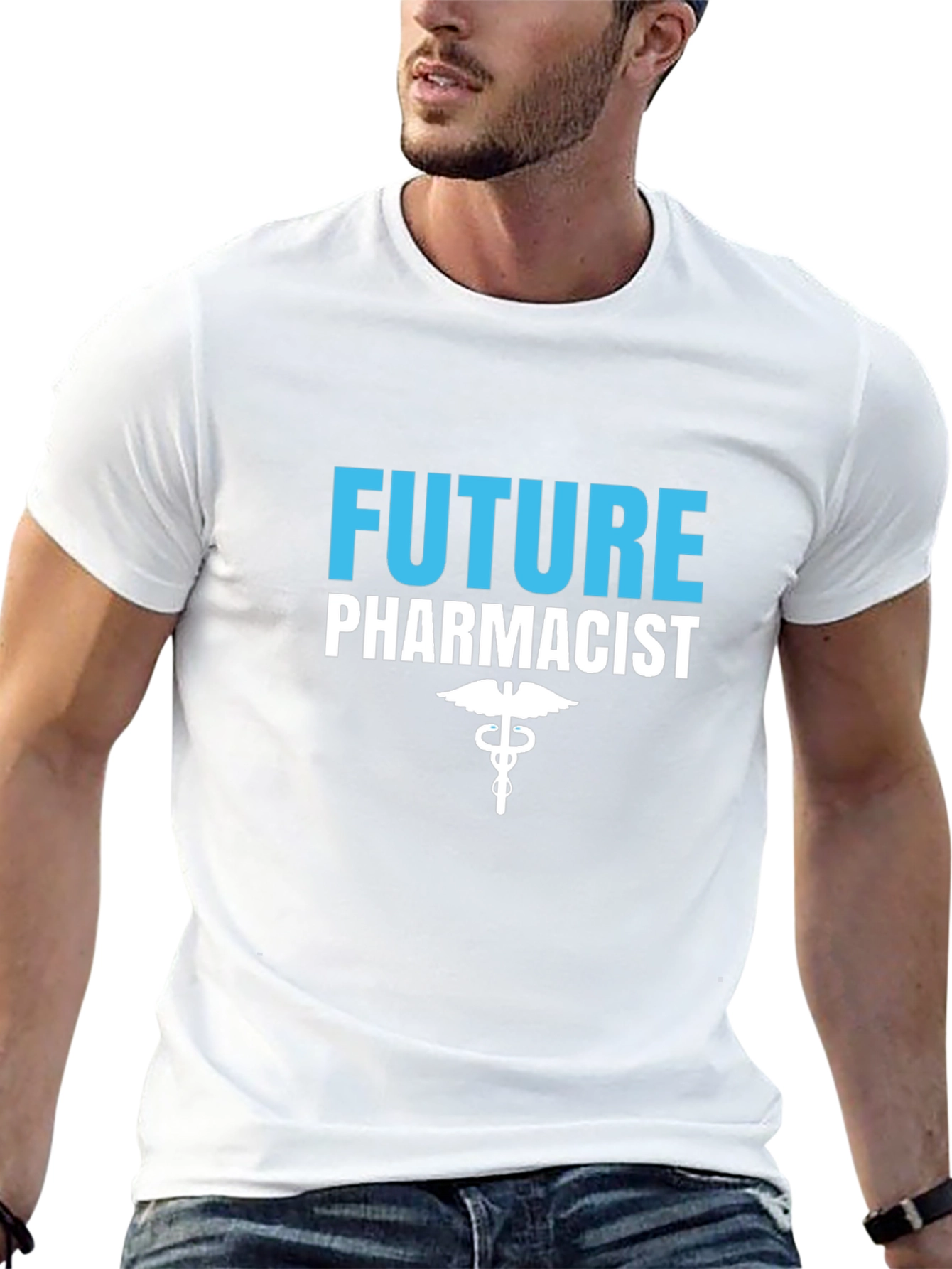 Future Pharmacist T-Shirt - Black Crew Neck Tee
