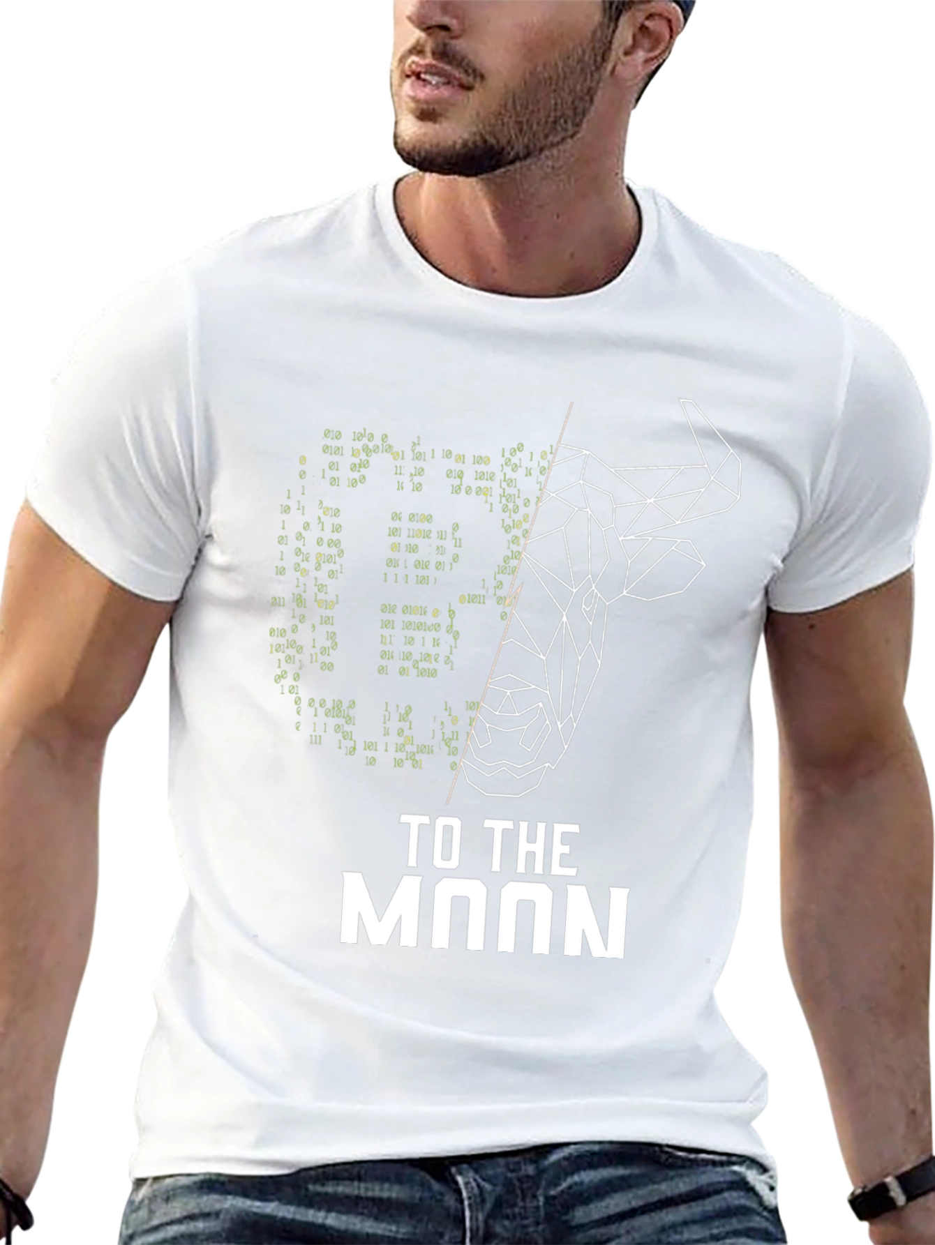 Bitcoin Bull To The Moon Black T-Shirt