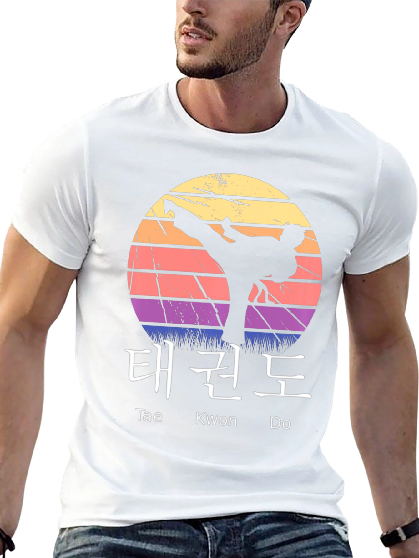 Taekwondo Sunset Graphic Tee