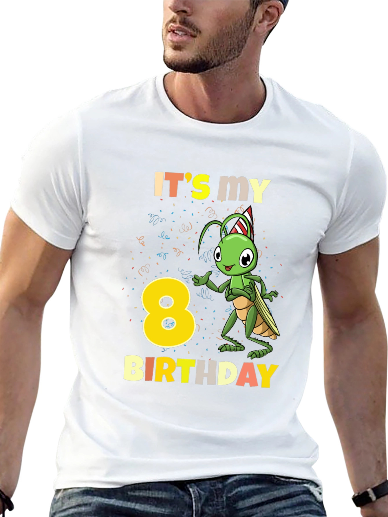 Its My 8th Birthday Grasshopper T-Shirt