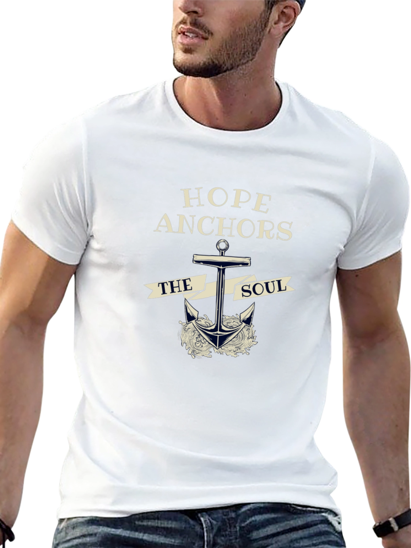 Hope Anchors The Soul Graphic T-Shirt