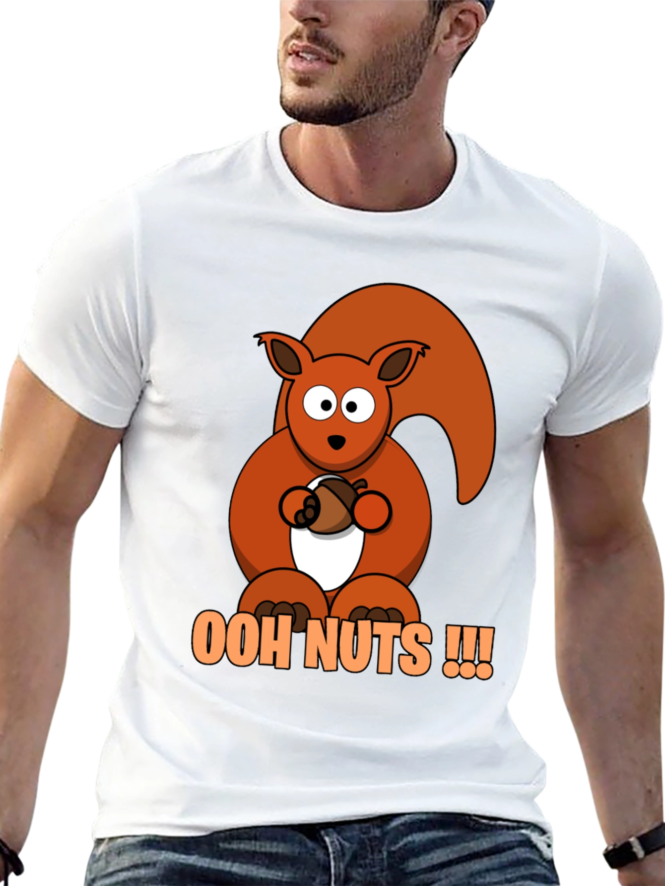Ooh Nuts Squirrel Graphic Tee - Fun Novelty T-Shirt