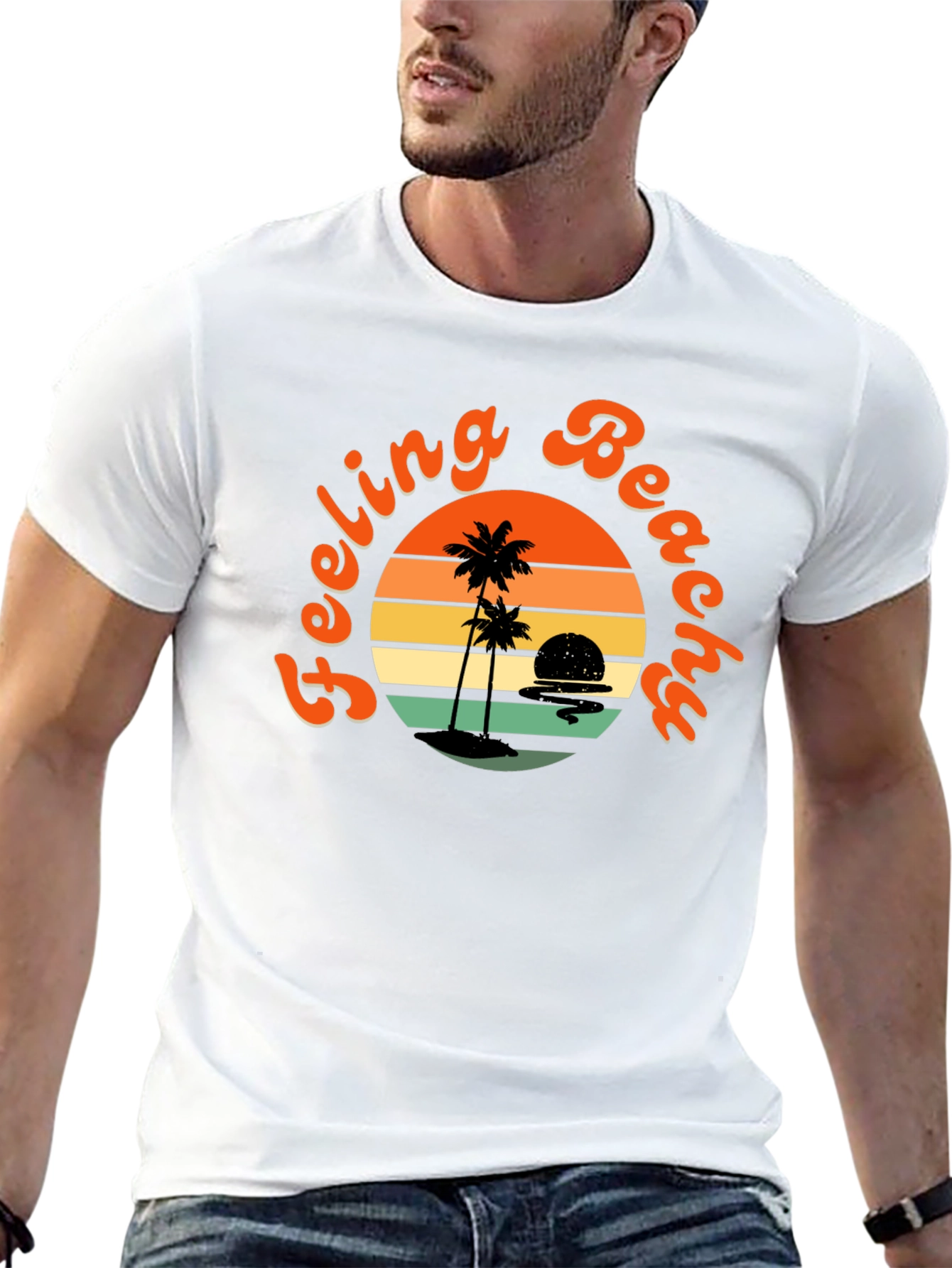Feeling Beachy Black Graphic Tee