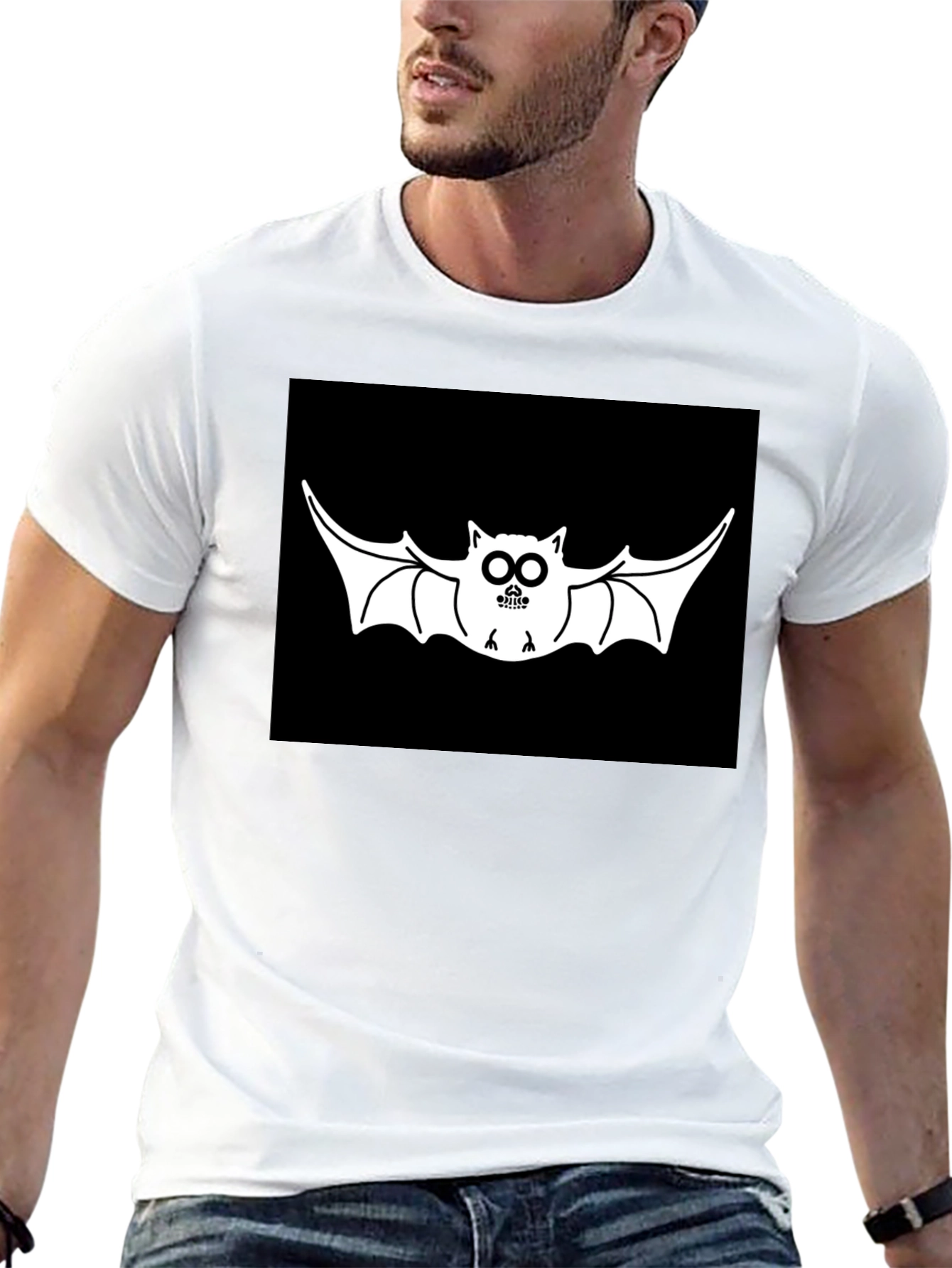 Bat Graphic Tee - Unique Design