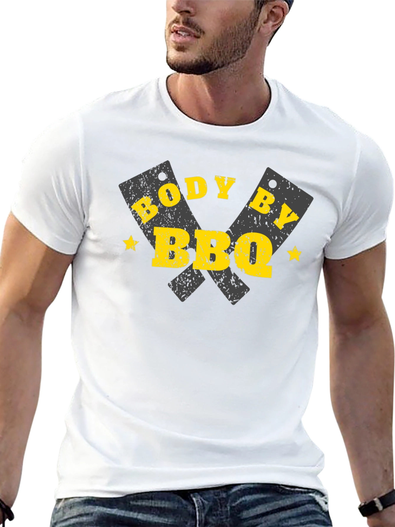 Body By BBQ T-Shirt - Black Graphic Tee