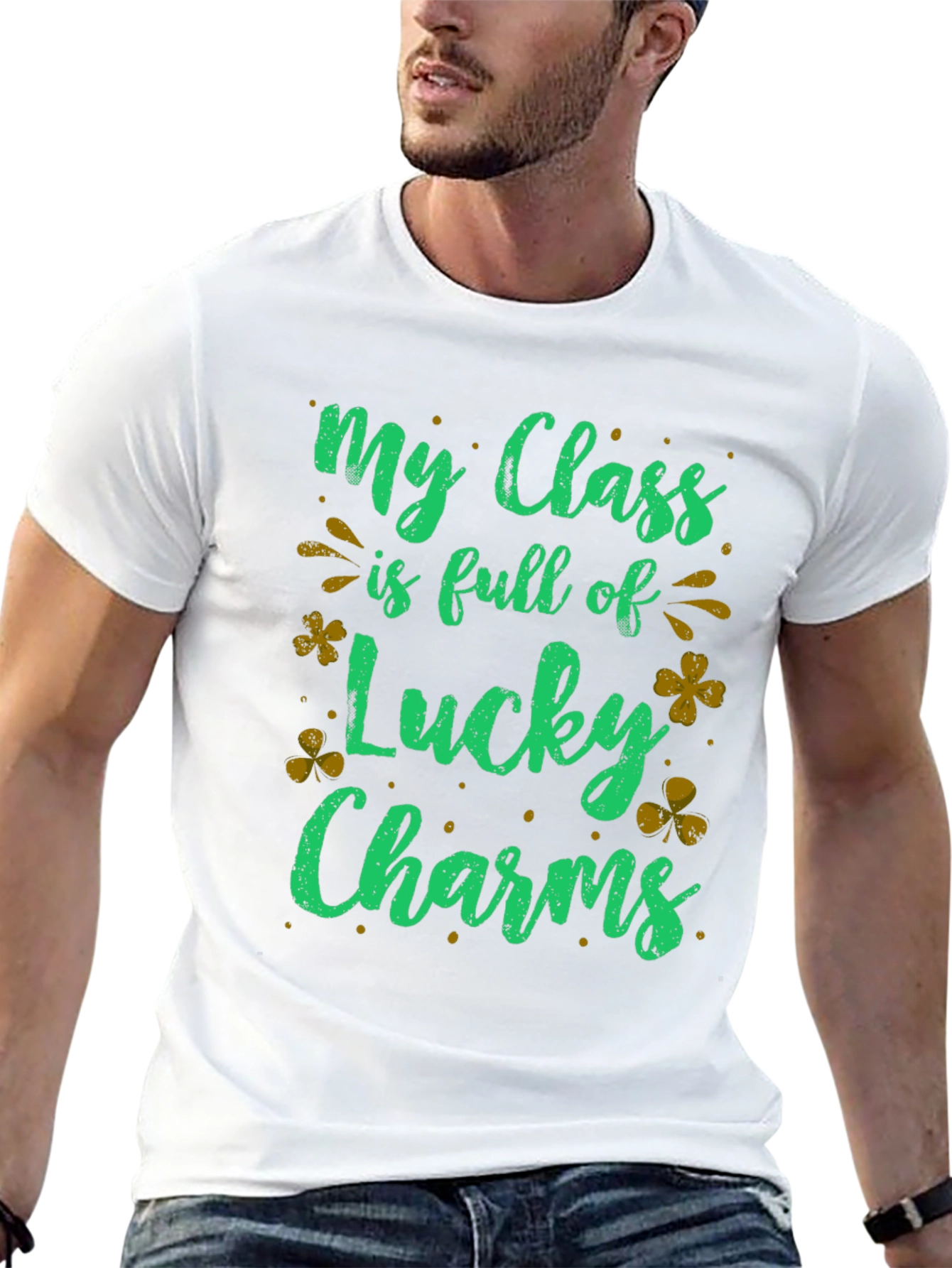 St. Patricks Day Lucky Charms Teacher T-Shirt