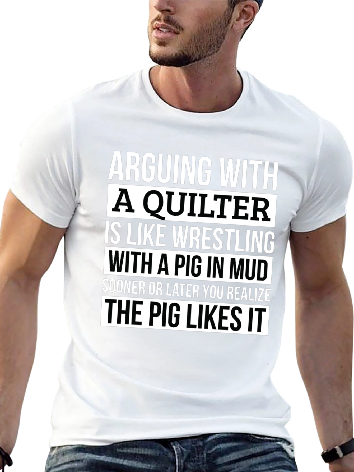 Arguing with a Quilter T-Shirt - Funny Quilting Gift