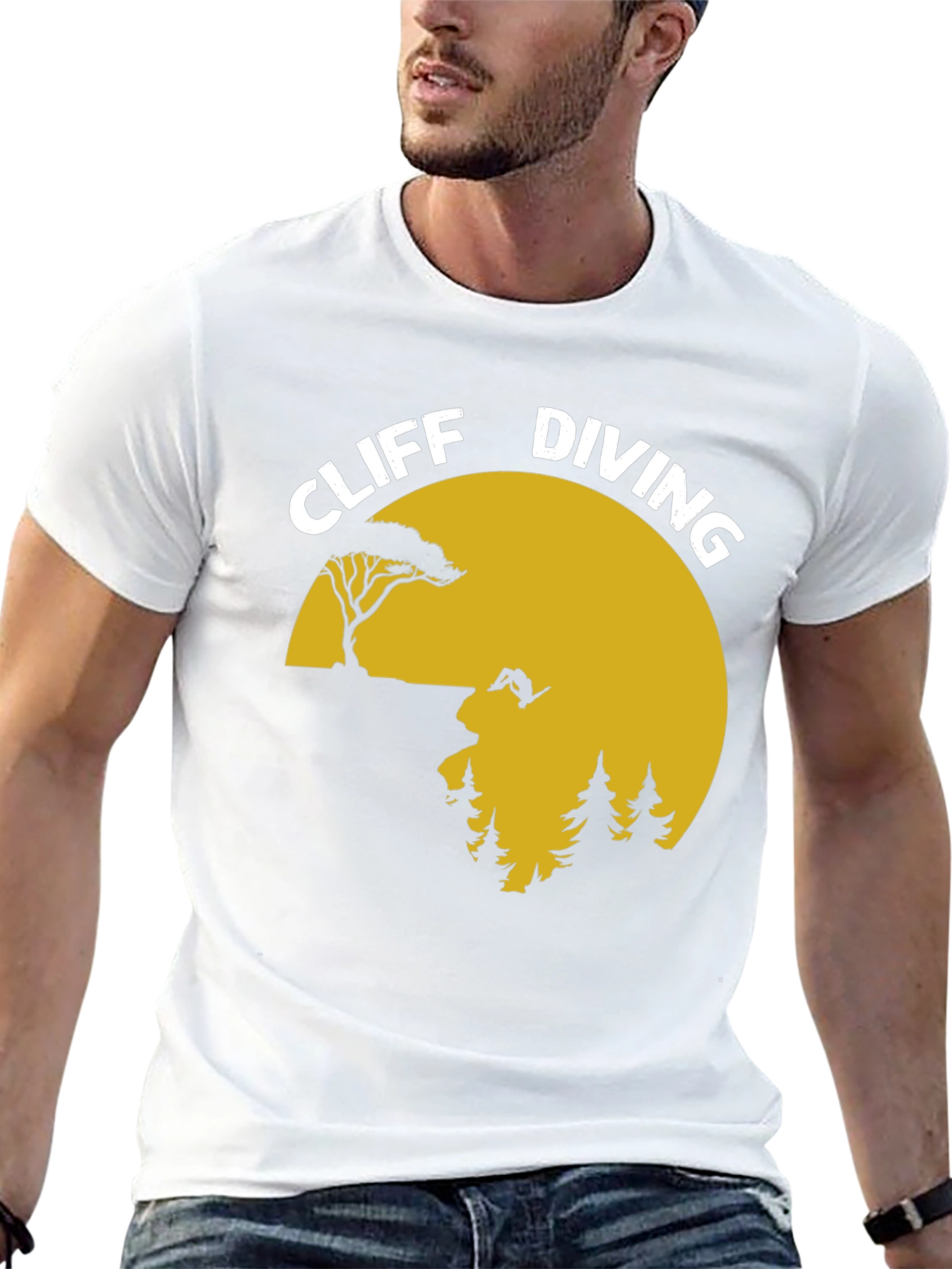 Cliff Diving Graphic T-Shirt - Adventure Tee
