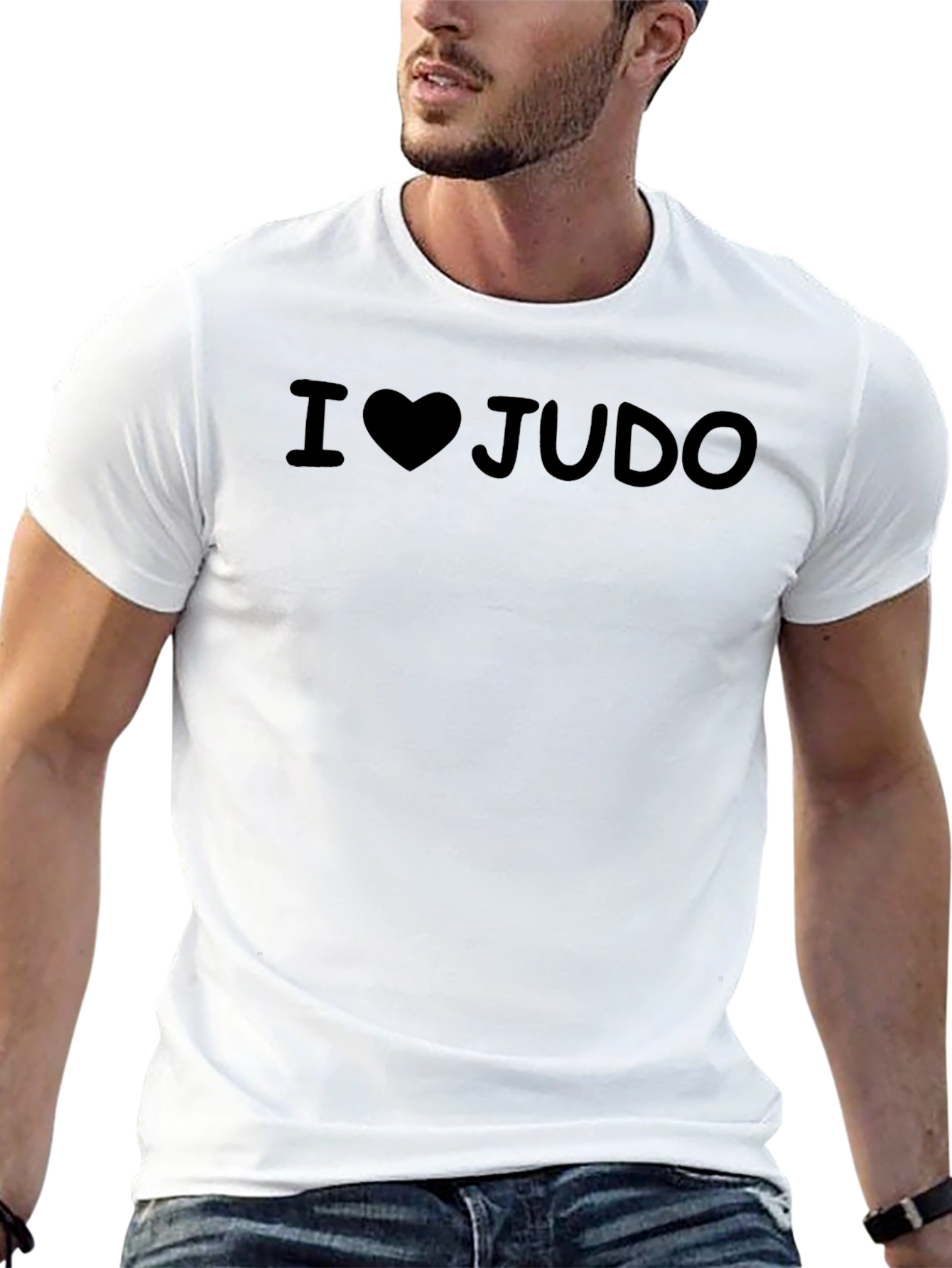 I Love Judo T-Shirt - Black Martial Arts Tee