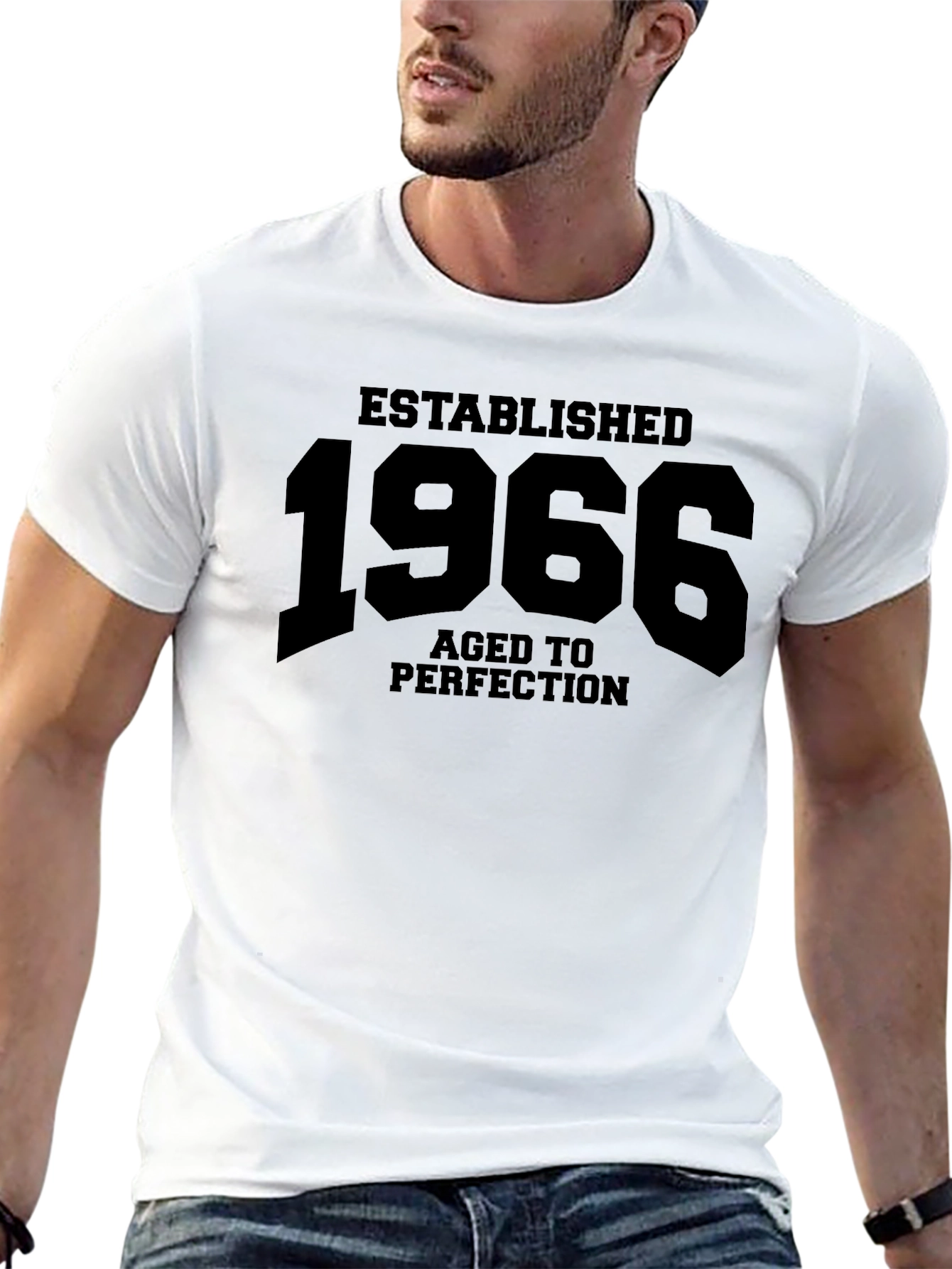 Established 1966 Aged To Perfection Black Tee