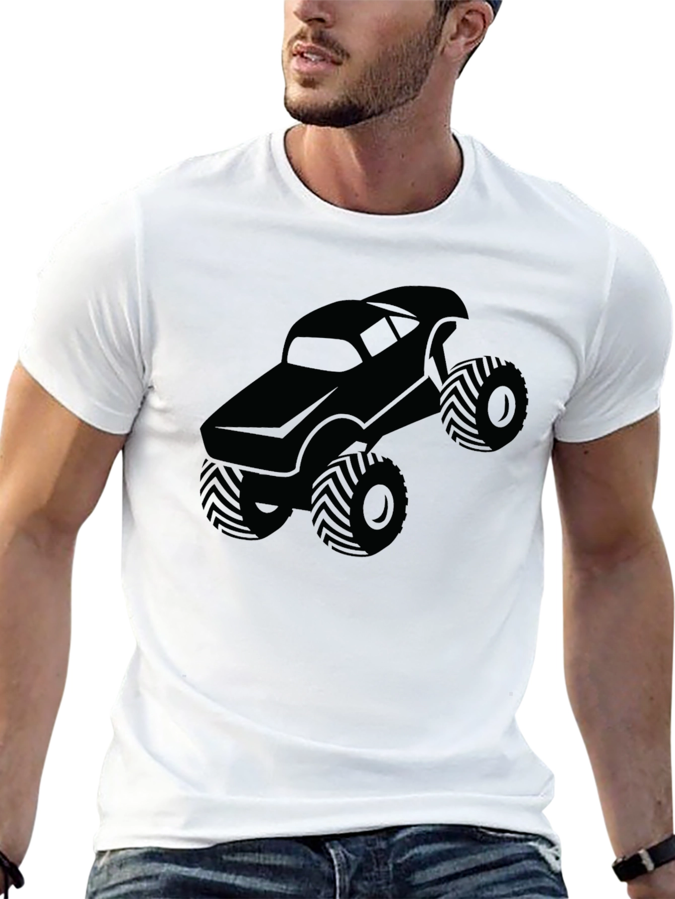 Monster Truck Graphic T-Shirt - Black
