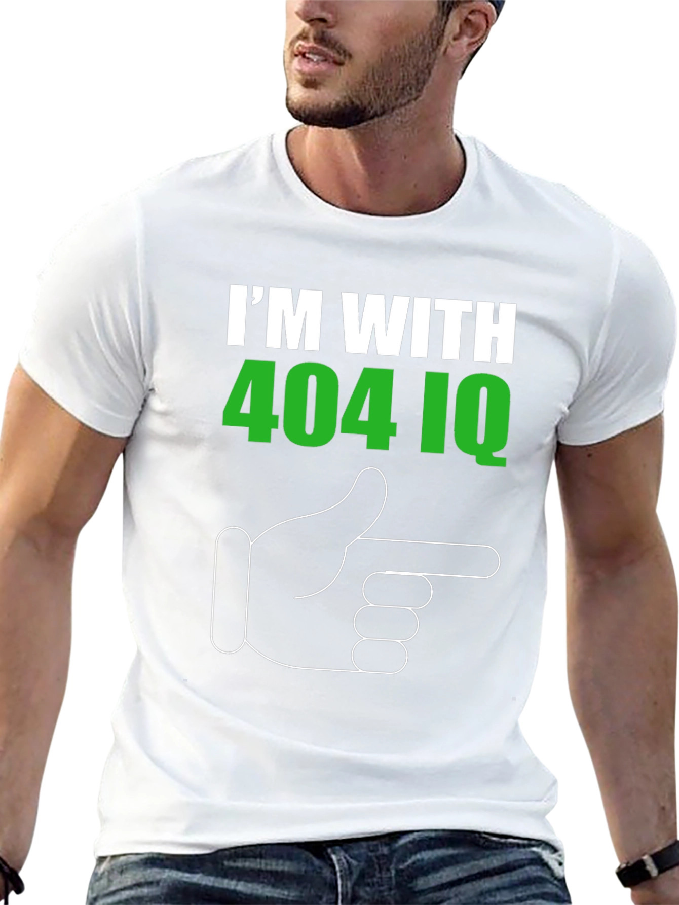 Im With 404 IQ Graphic Tee