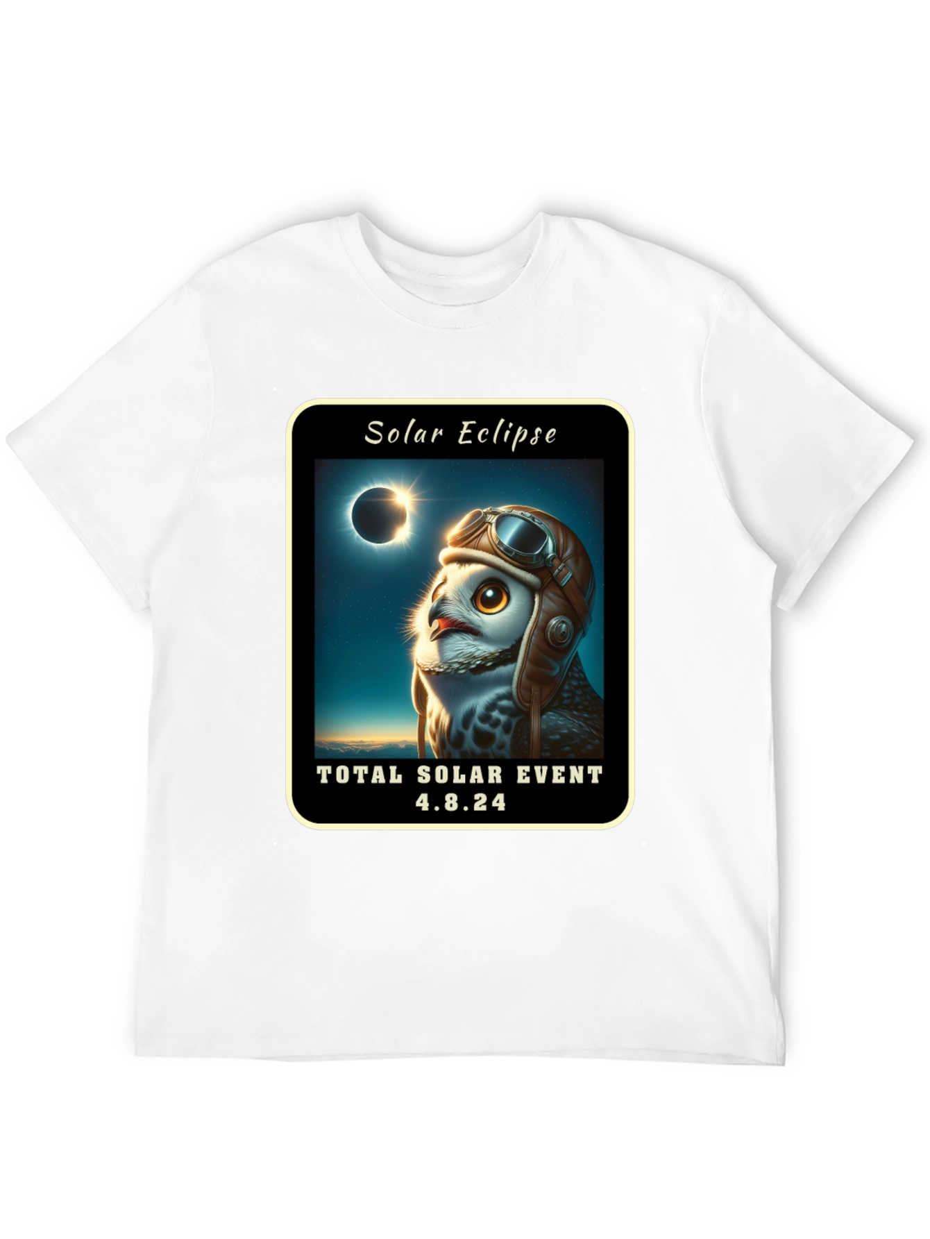 Solar Eclipse Owl T-Shirt 4.8.24