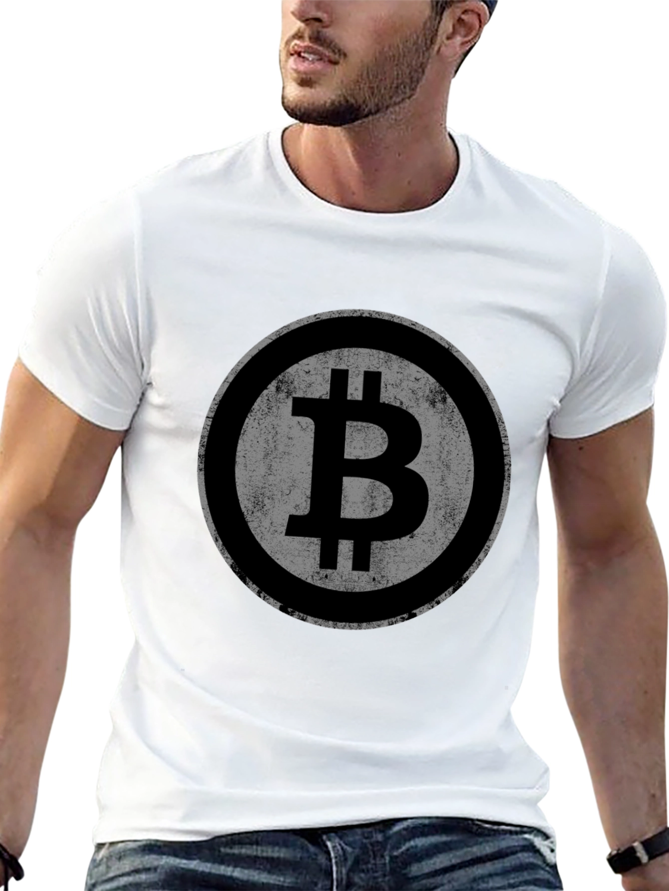 Bitcoin Logo Graphic Tee - Crypto Currency Shirt