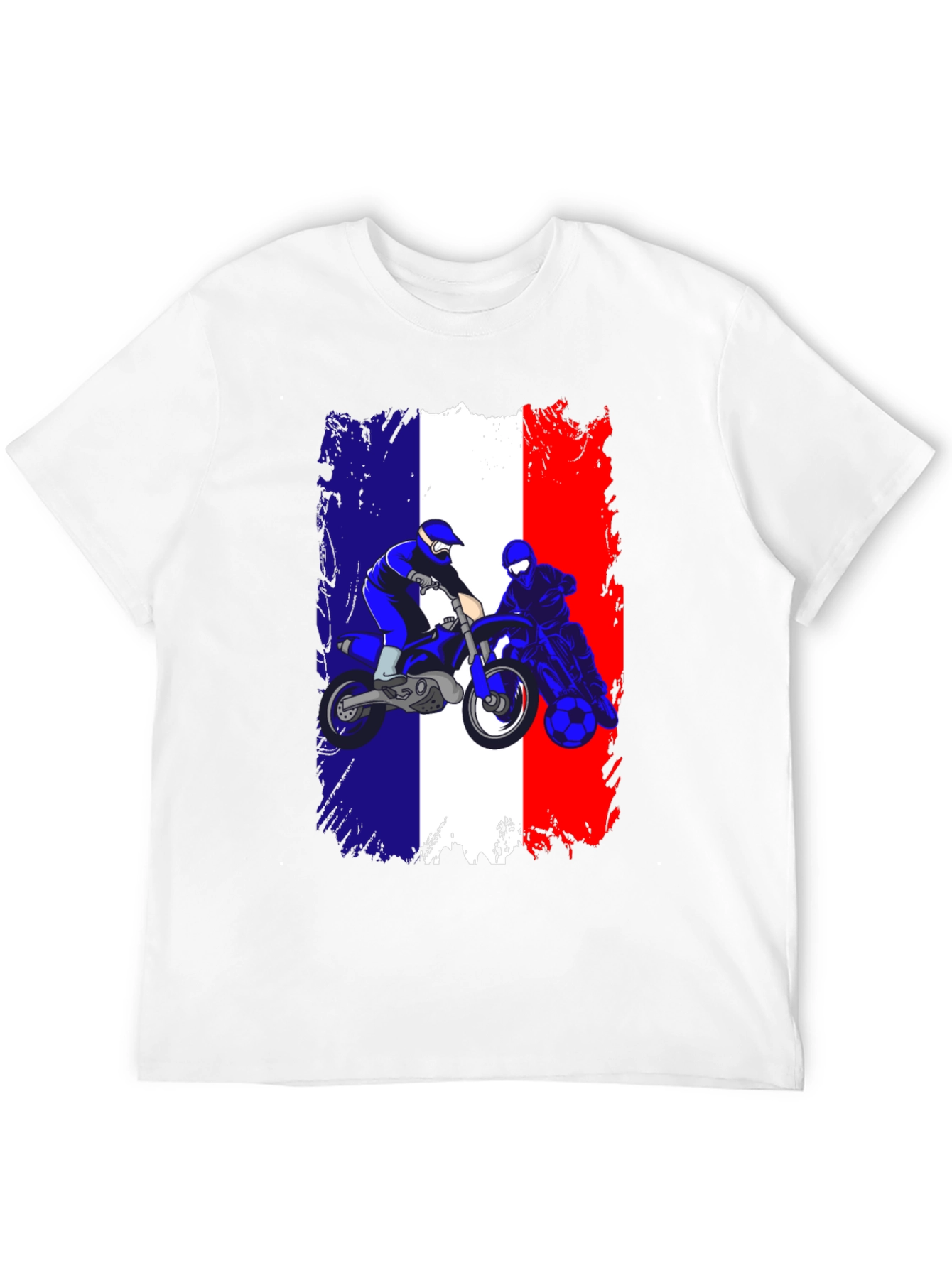 French Flag Motocross T-Shirt