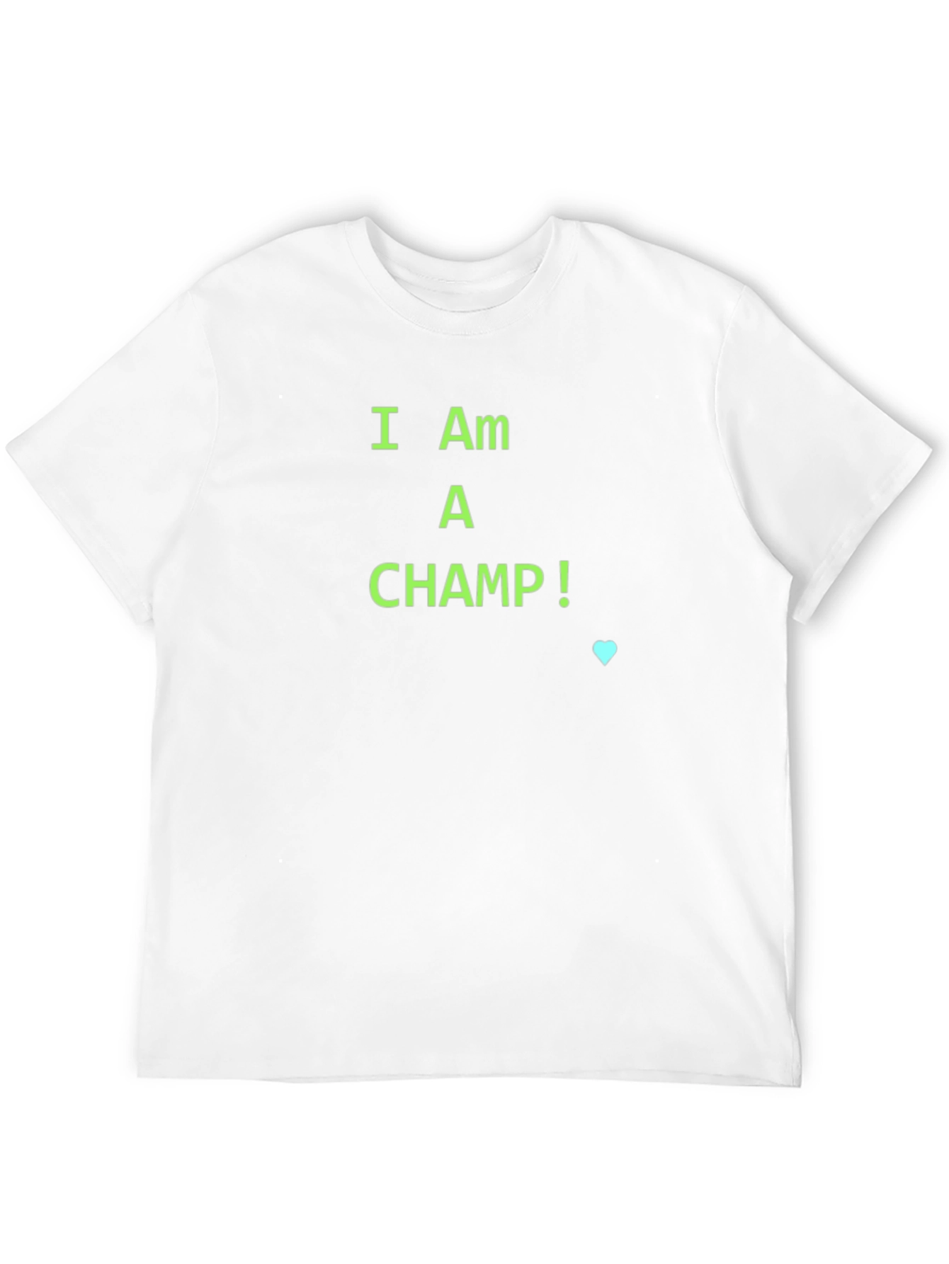 I Am A Champ! Graphic Tee - Black