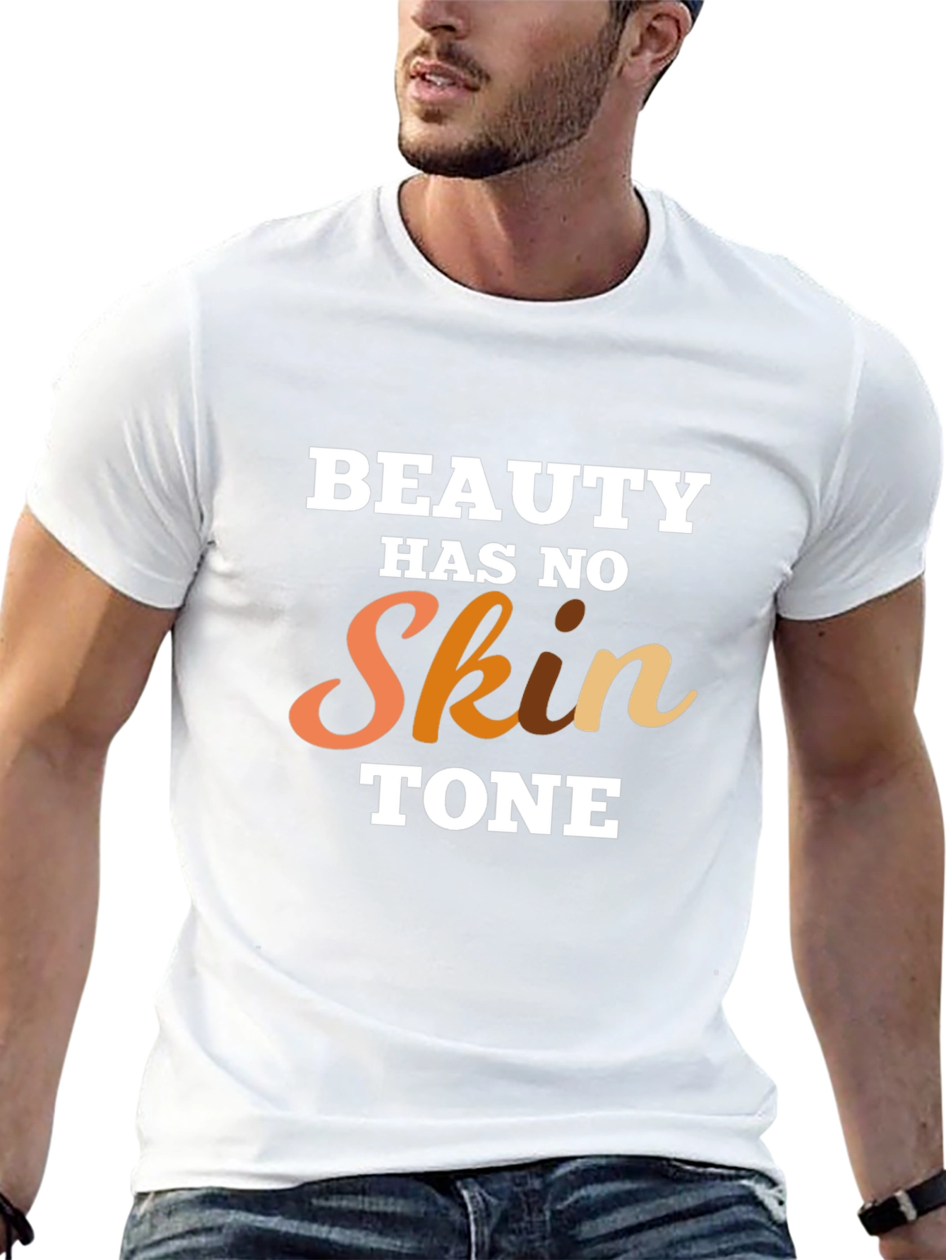 Beauty Has No Skin Tone Graphic T-Shirt