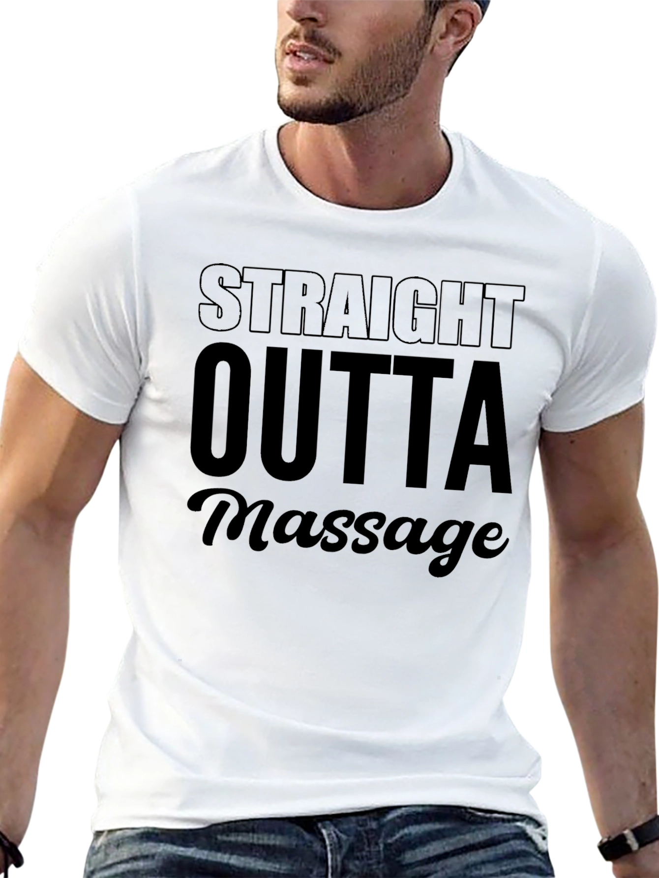 Straight Outta Massage Graphic Tee - Unisex