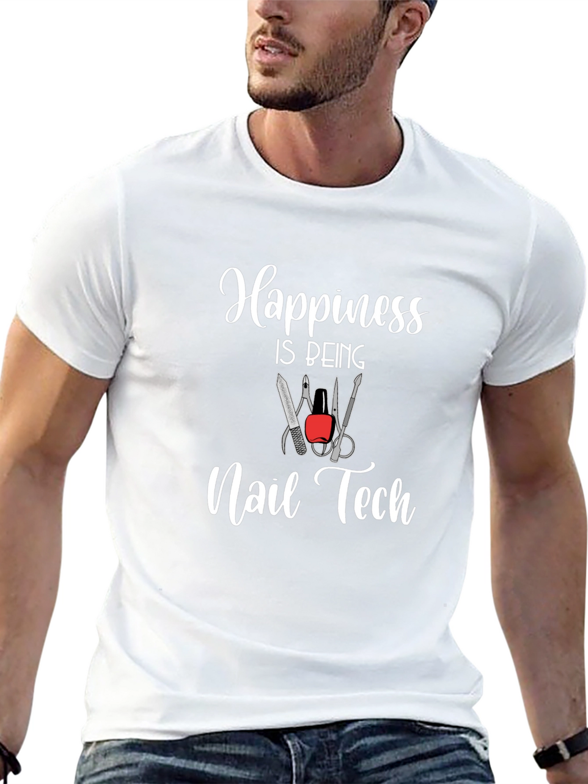Happiness Is Being Nail Tech T-Shirt