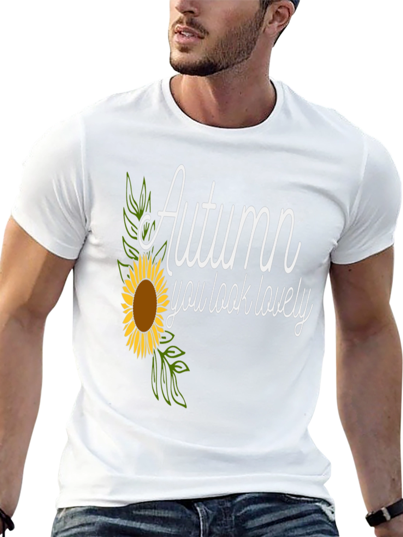 Autumn Sunflower Graphic Tee - You Look Lovely