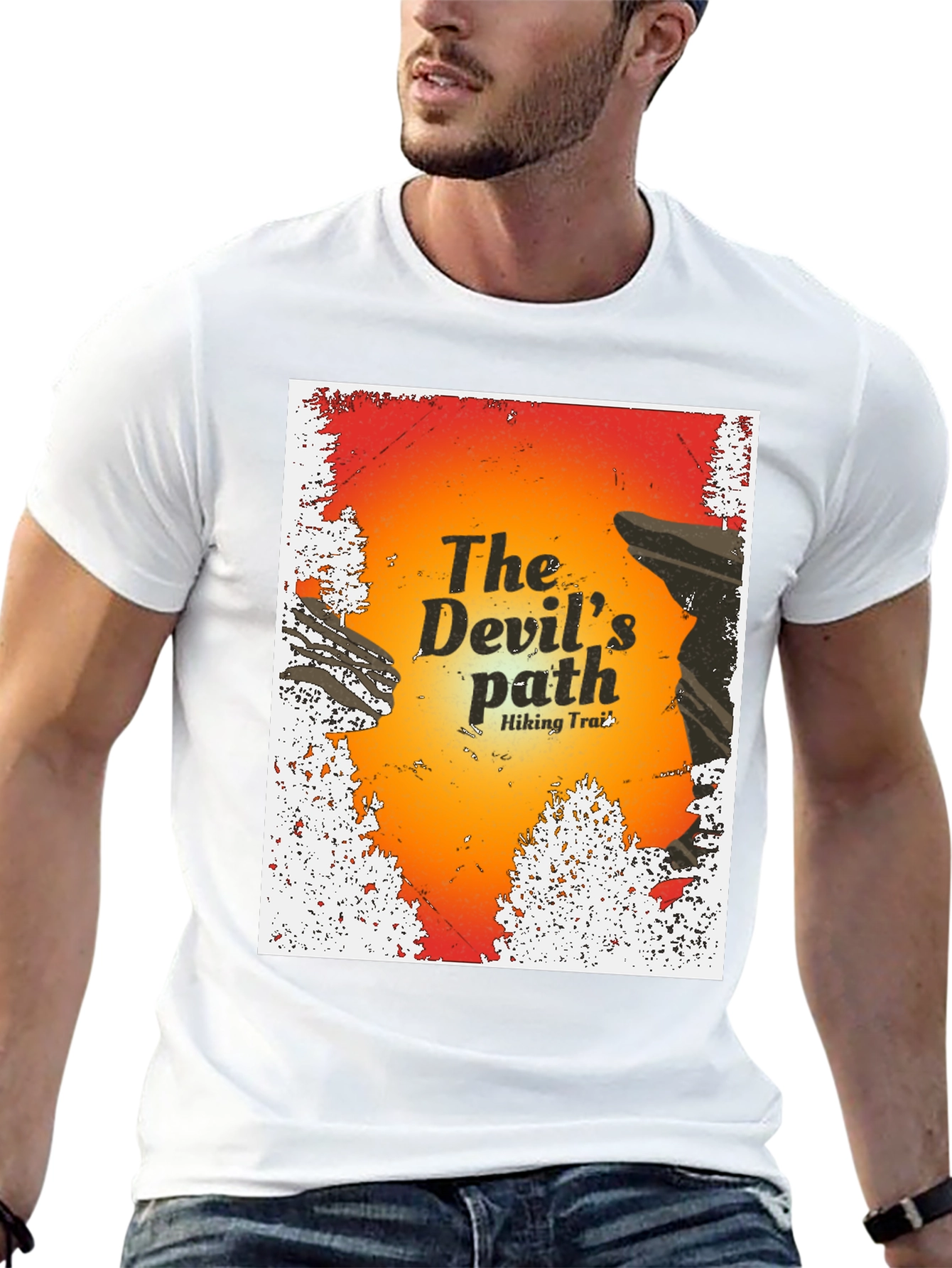 Devils Path Hiking Trail Graphic T-Shirt