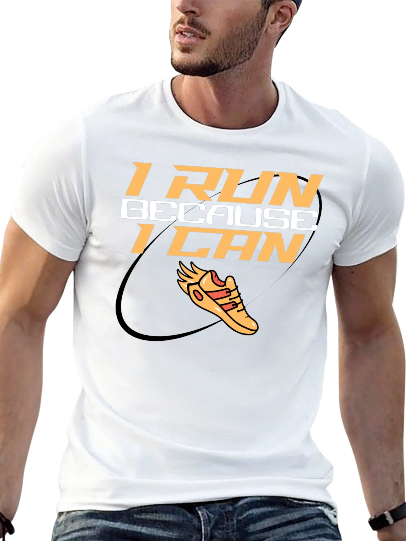 I Run Because I Can Graphic Tee