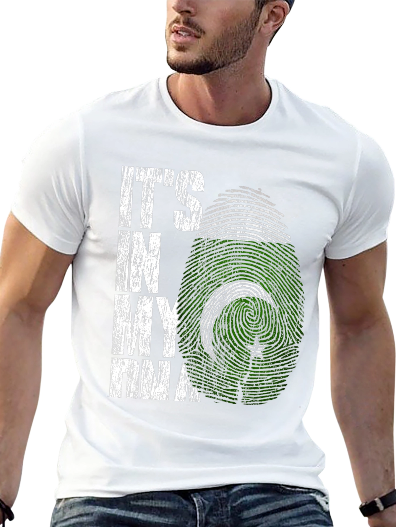 Pakistan DNA T-Shirt - Green & White Flag