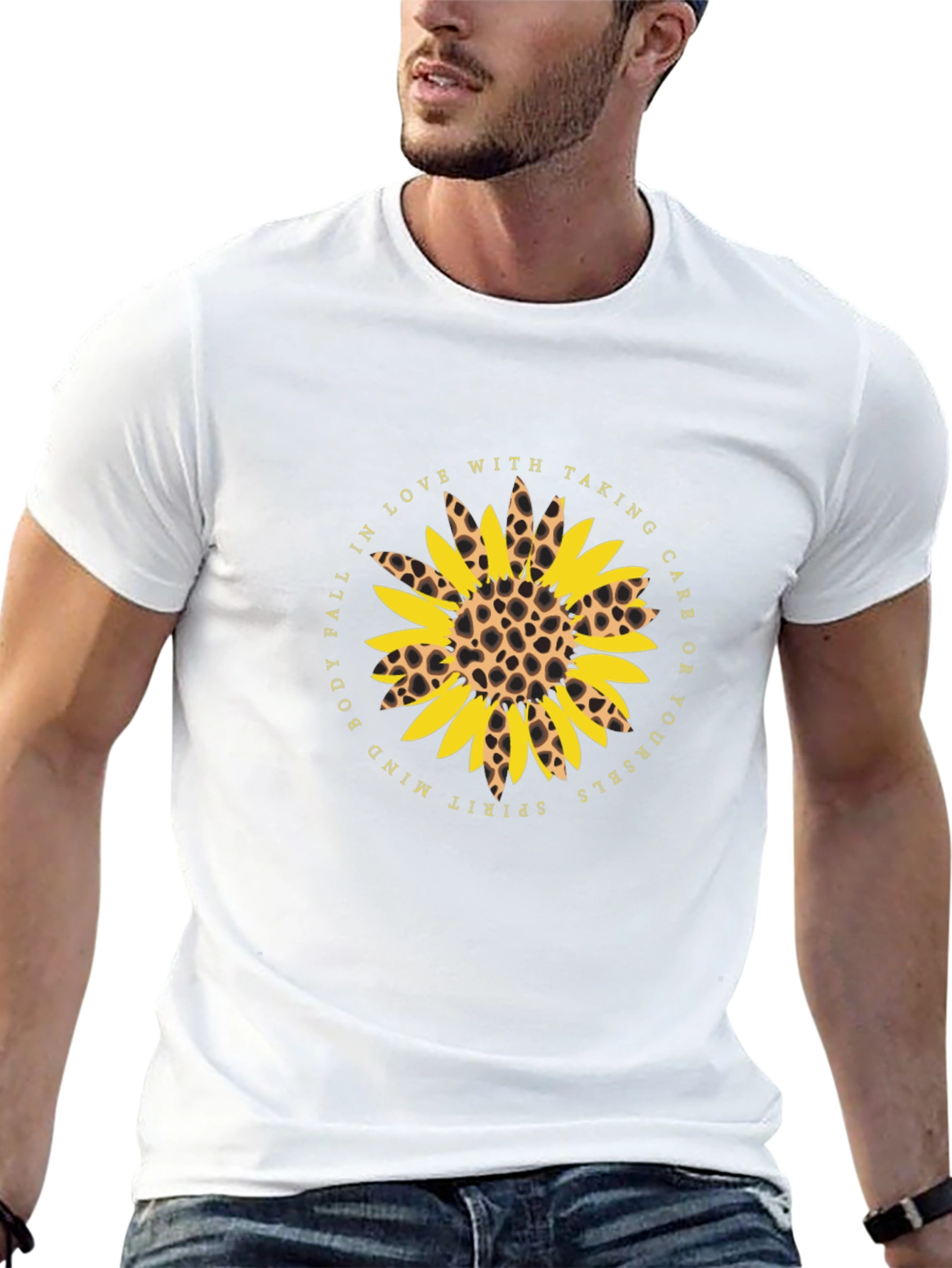 Sunflower Leopard Print Graphic Tee