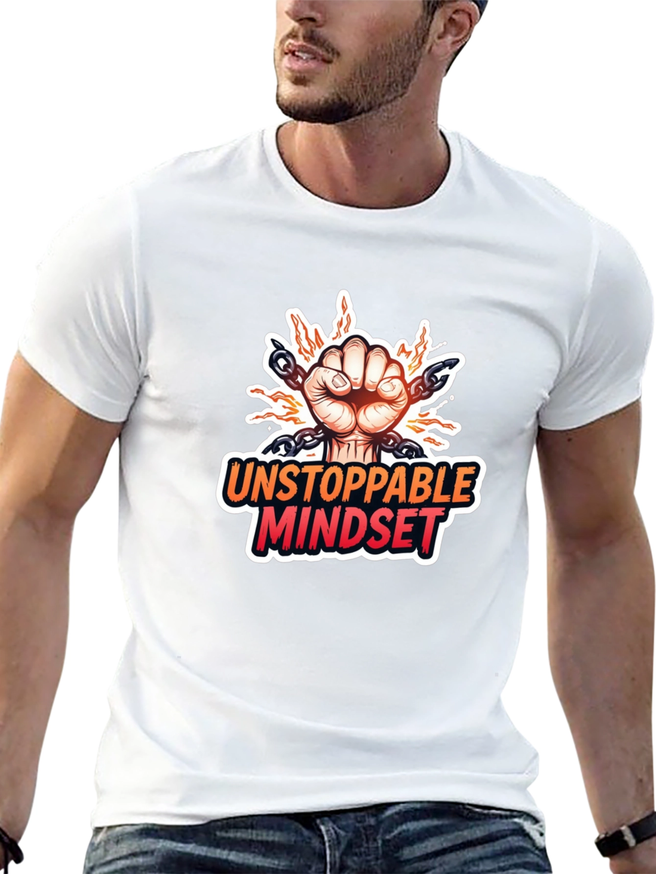 Unstoppable Mindset Graphic T-Shirt