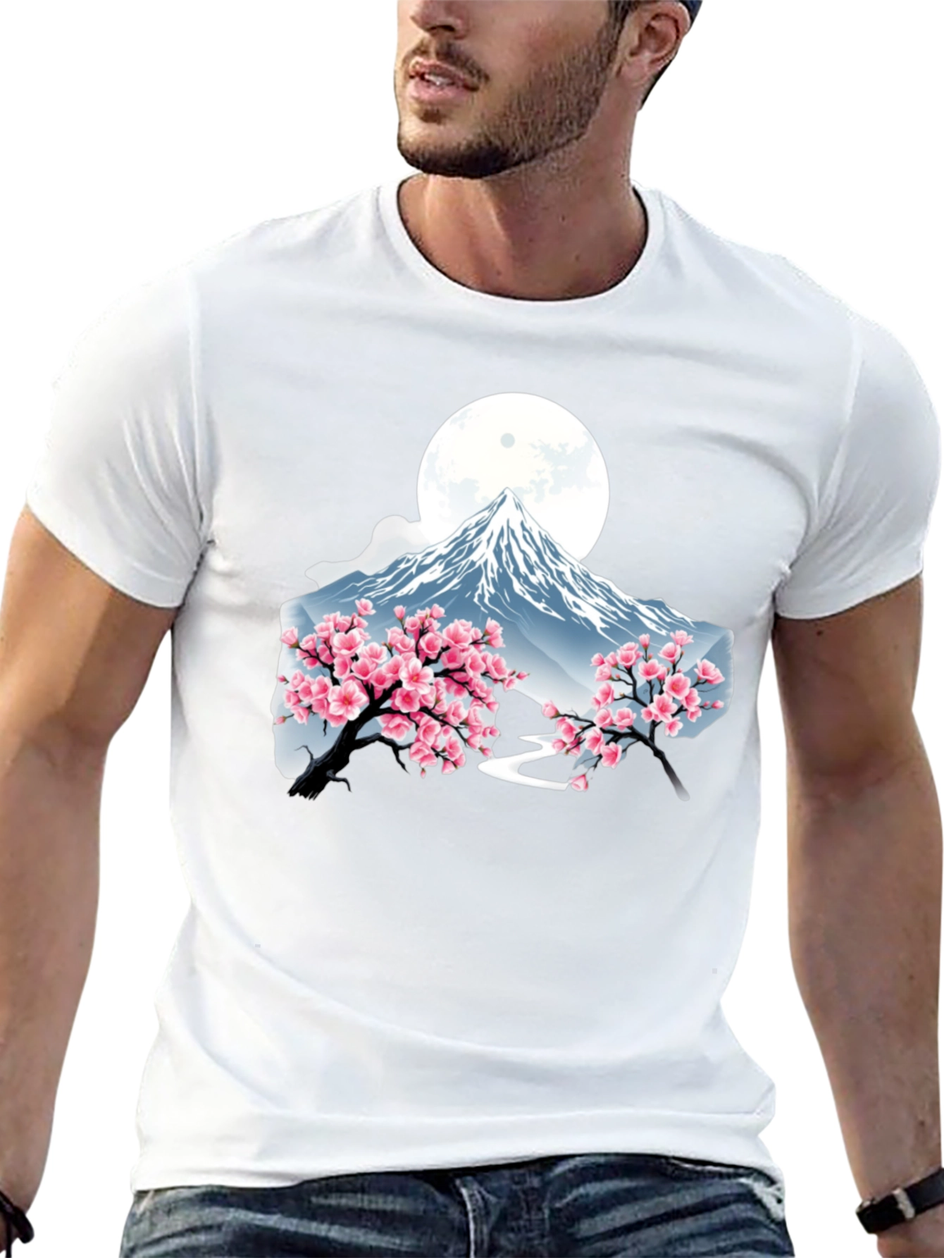 Mount Fuji Cherry Blossom T-Shirt