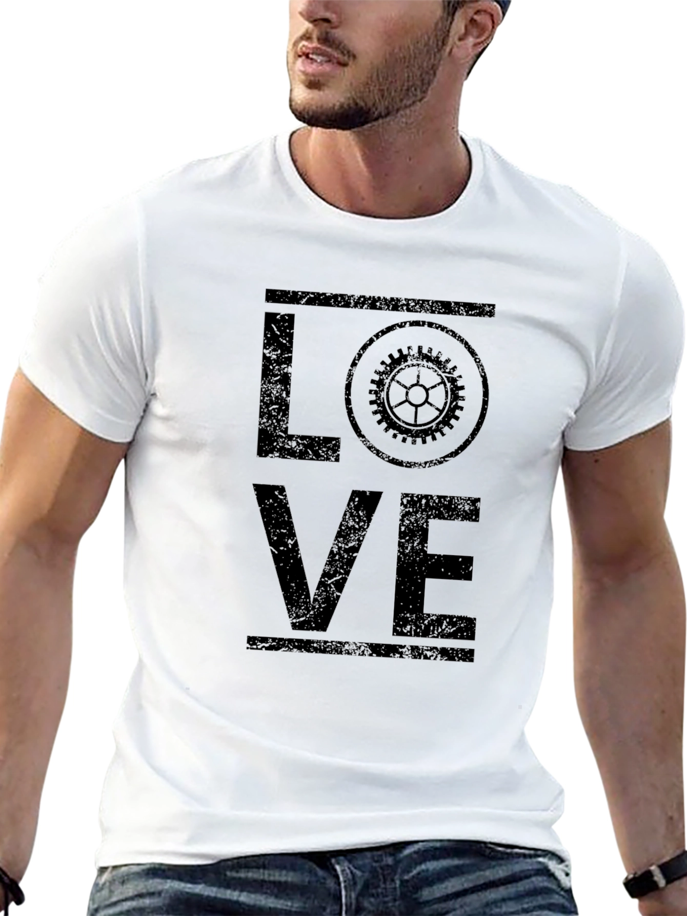 Love Gear Graphic Tee - Black Casual Shirt