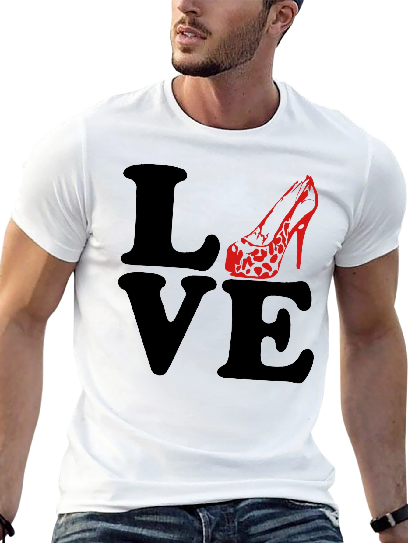 Love High Heel T-Shirt - Black
