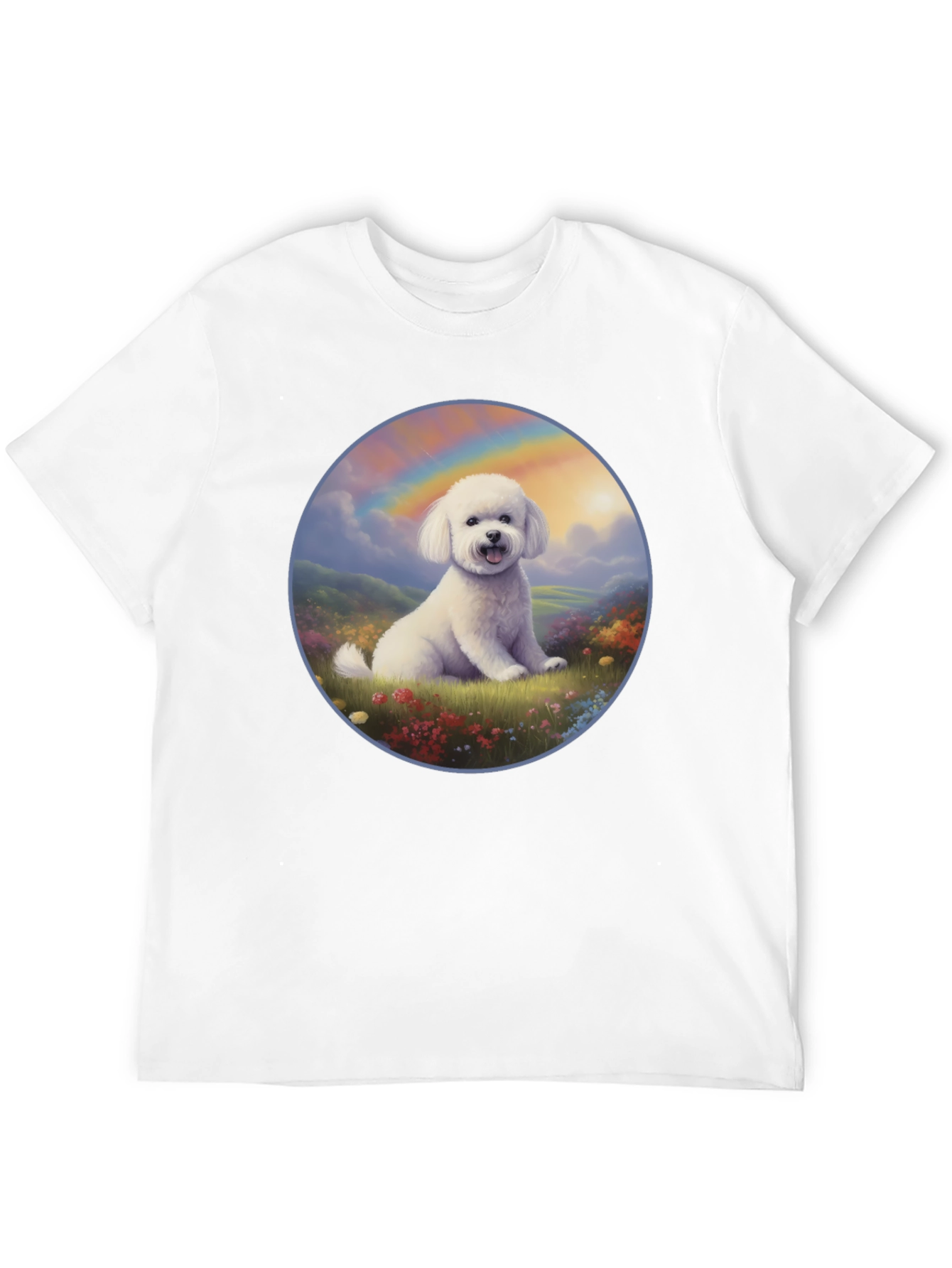 Dog Rainbow T-Shirt - Cute Canine Design