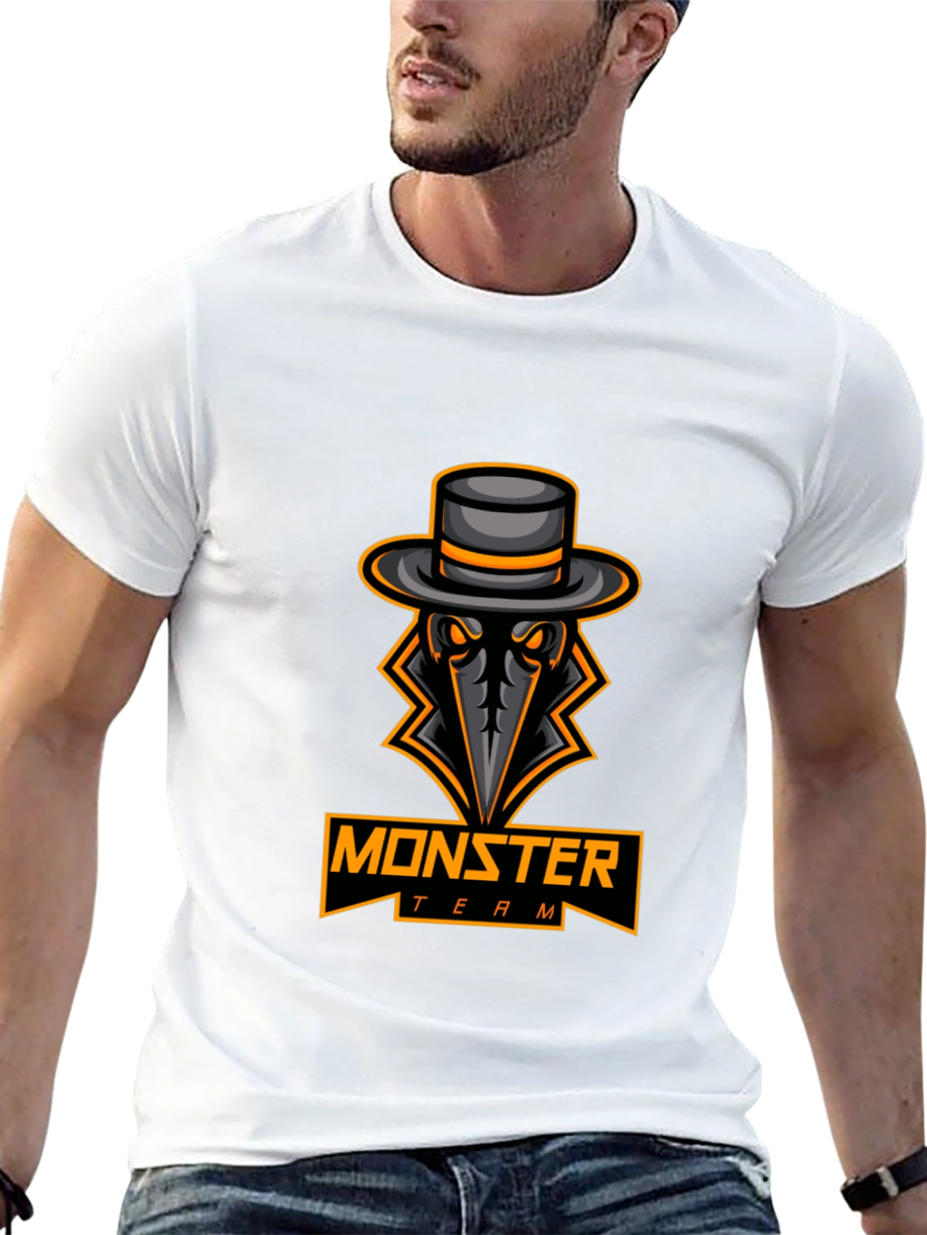 Monster Team Graphic Black T-Shirt