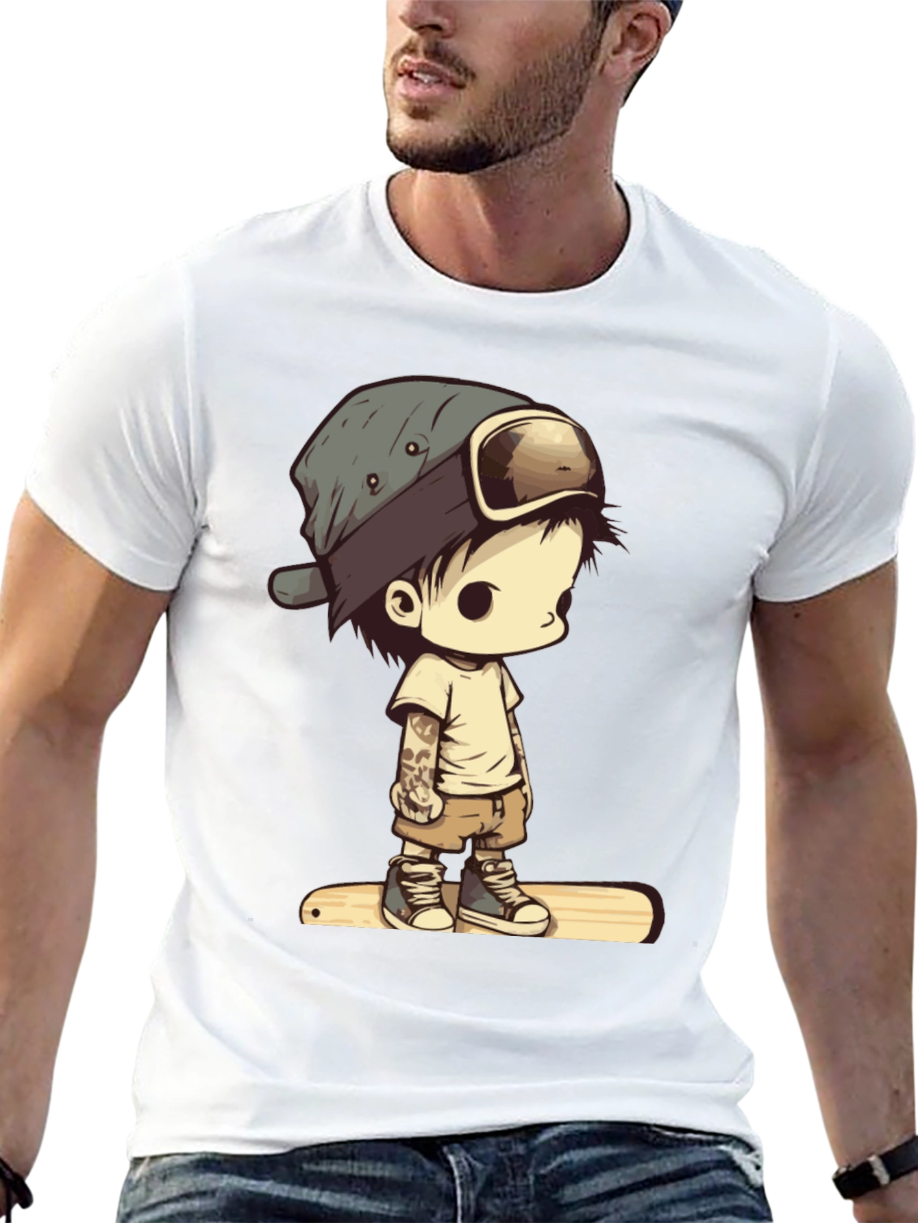 Cool Kid Cartoon Graphic Tee