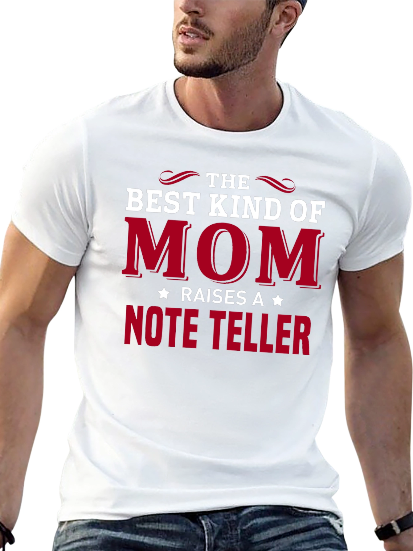 Best Kind of Mom Raises a Note Teller T-Shirt
