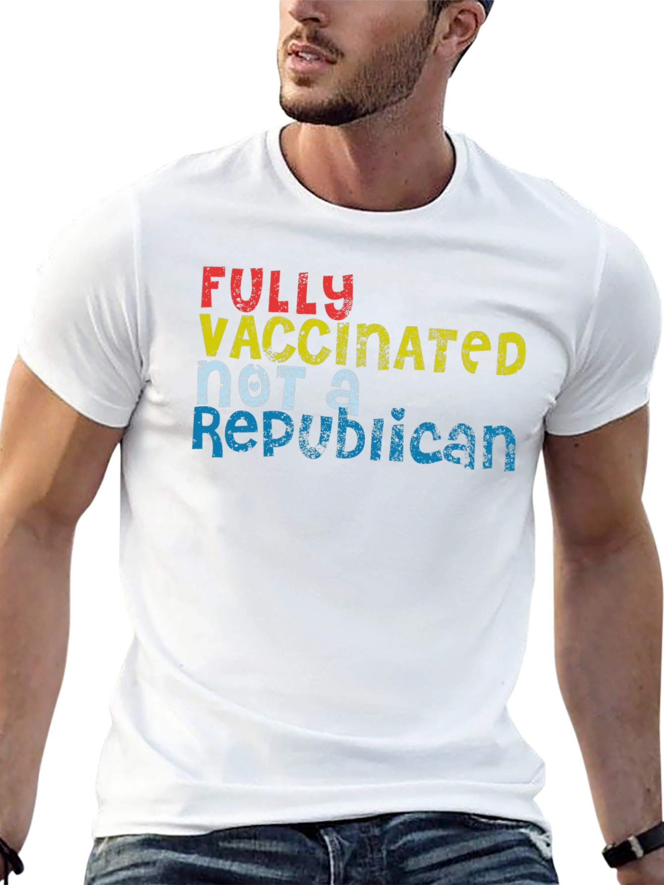 Fully Vaccinated Not A Republican Graphic Tee