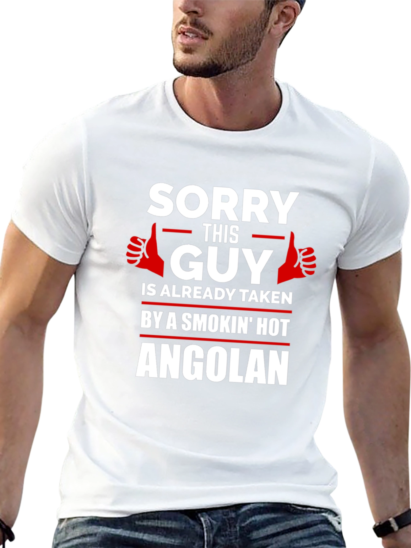Sorry This Guy Taken by Angolan T-Shirt
