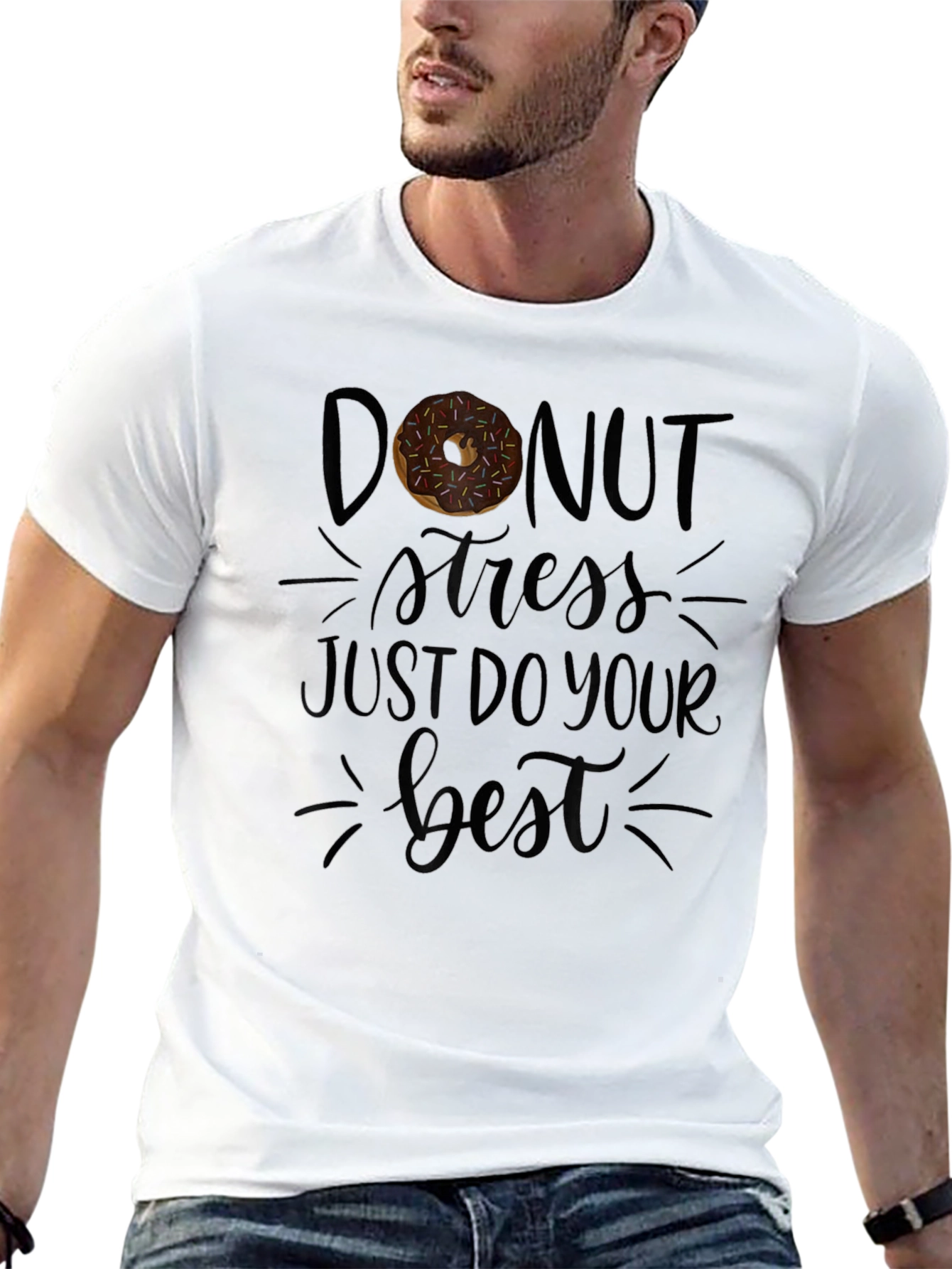 Donut Stress T-Shirt Funny Graphic Tee