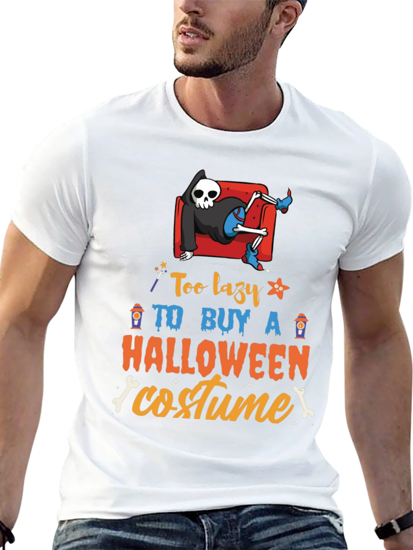 Lazy Halloween Costume T-Shirt