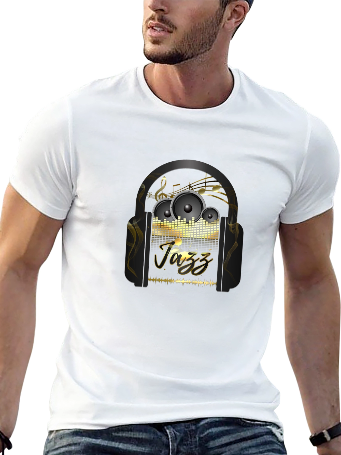 Black Jazz Music T-Shirt