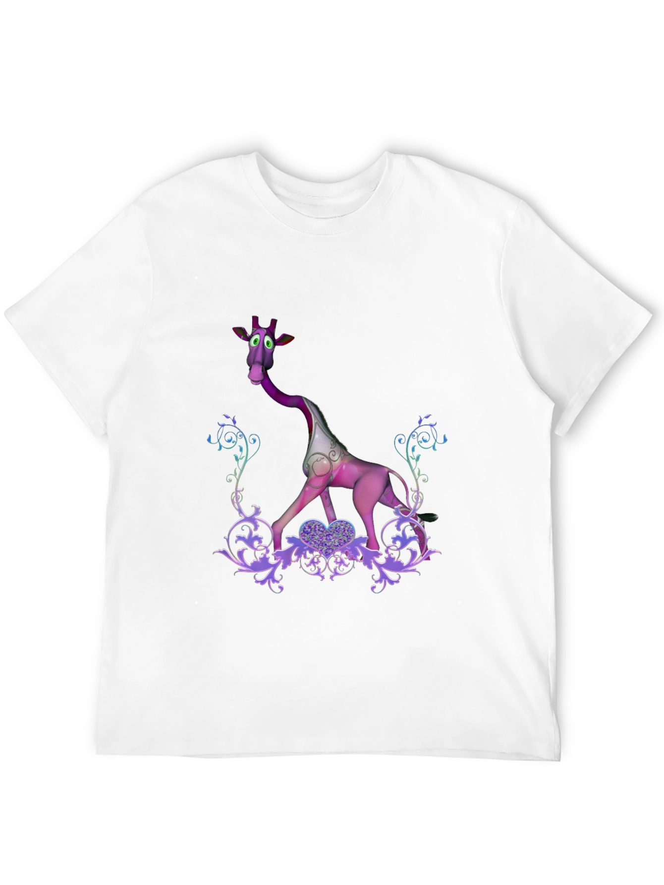 Purple Giraffe Graphic Tee
