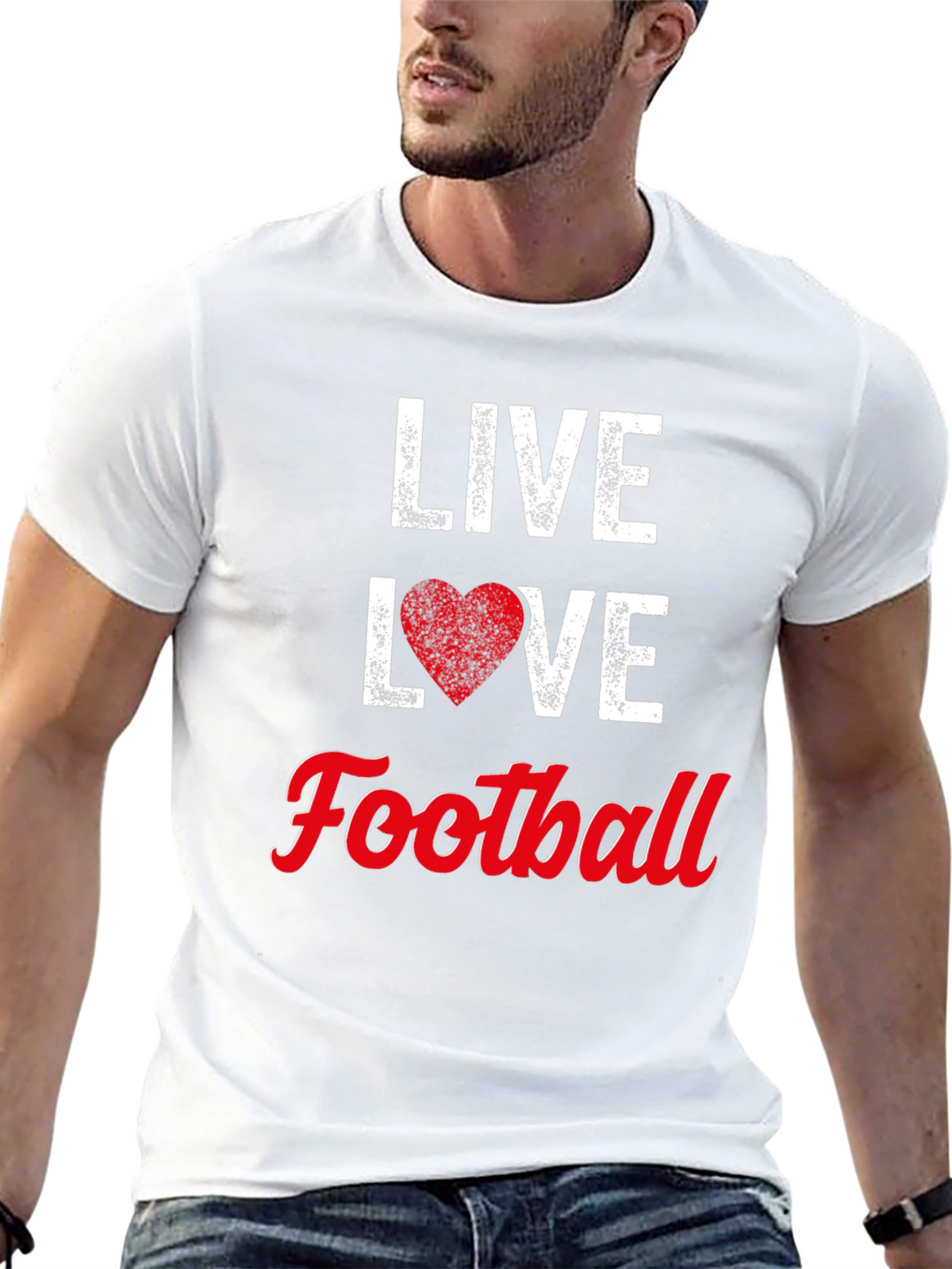 Live Love Football Graphic Tee - Unisex