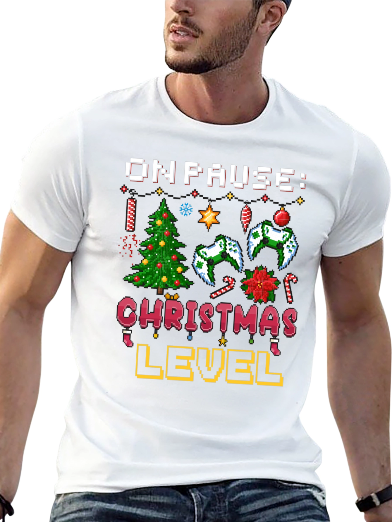 On Pause Christmas Level T-Shirt