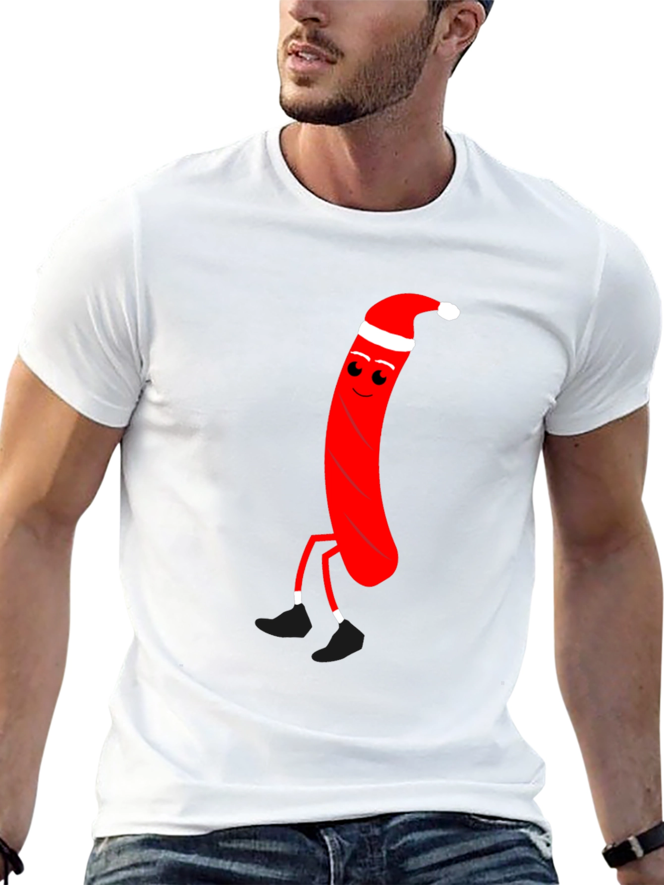 Festive Sausage Santa T-Shirt