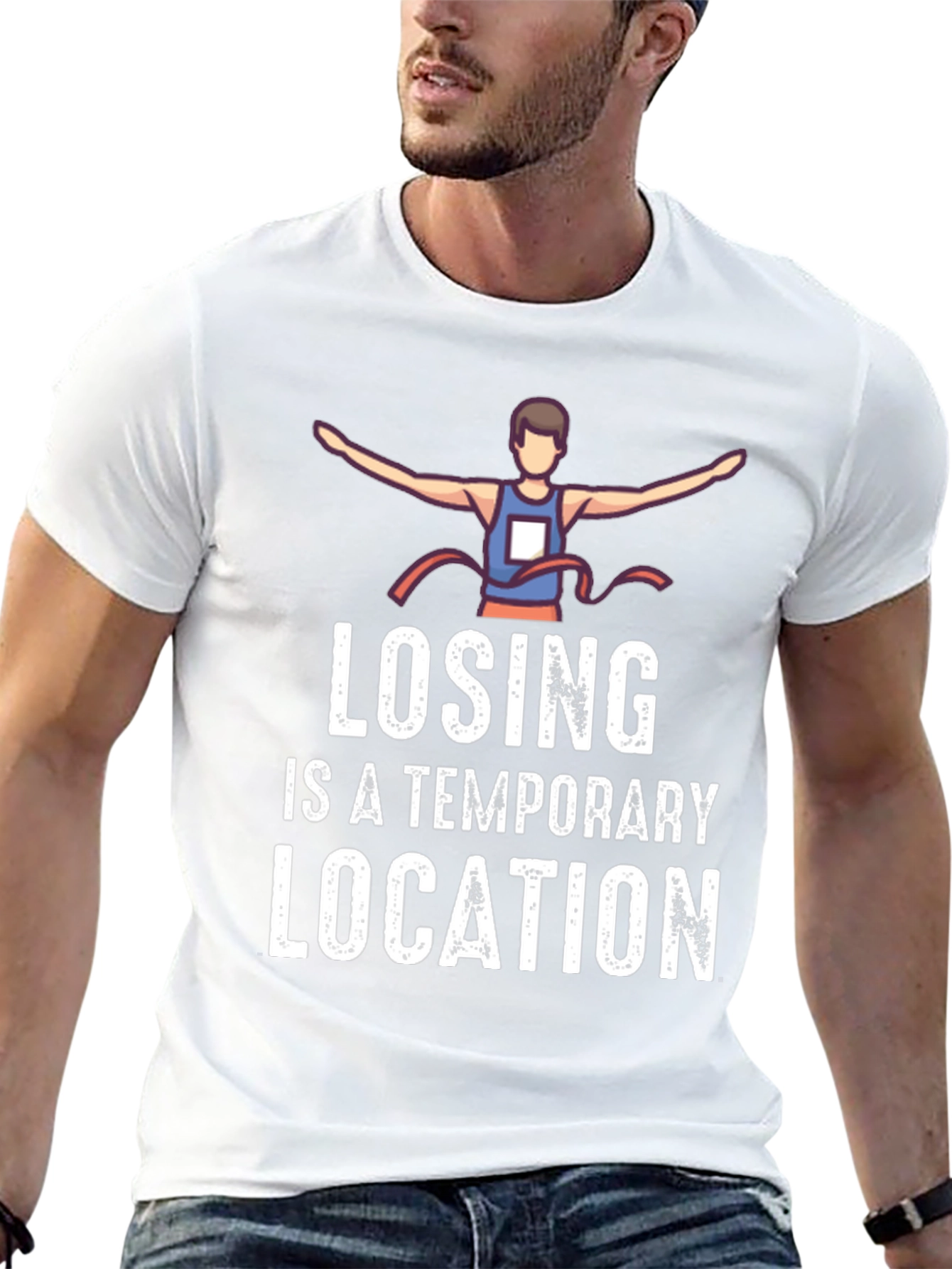 Losing is a Temporary Location Graphic Tee