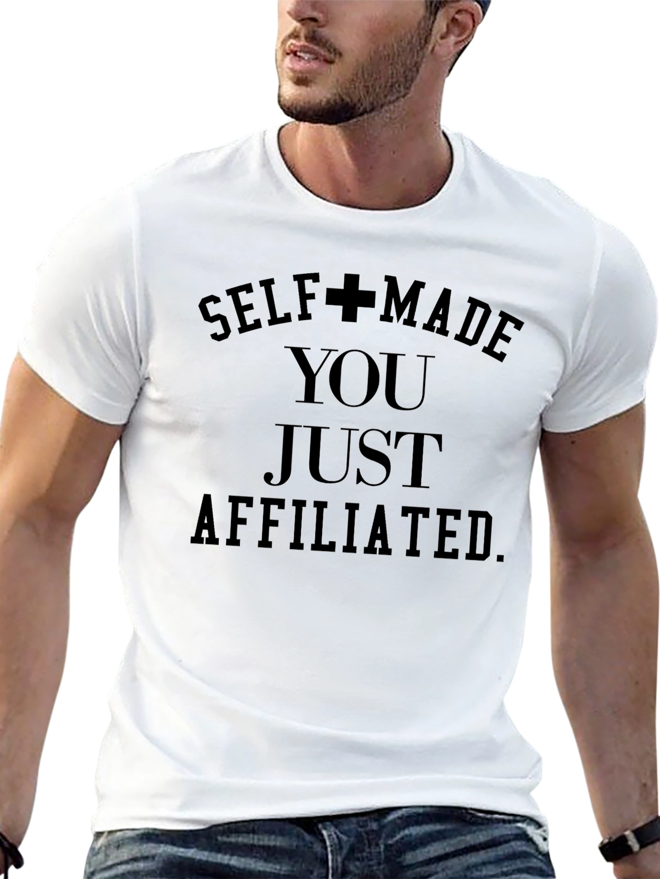 Self Made T-Shirt - Motivational Black Tee