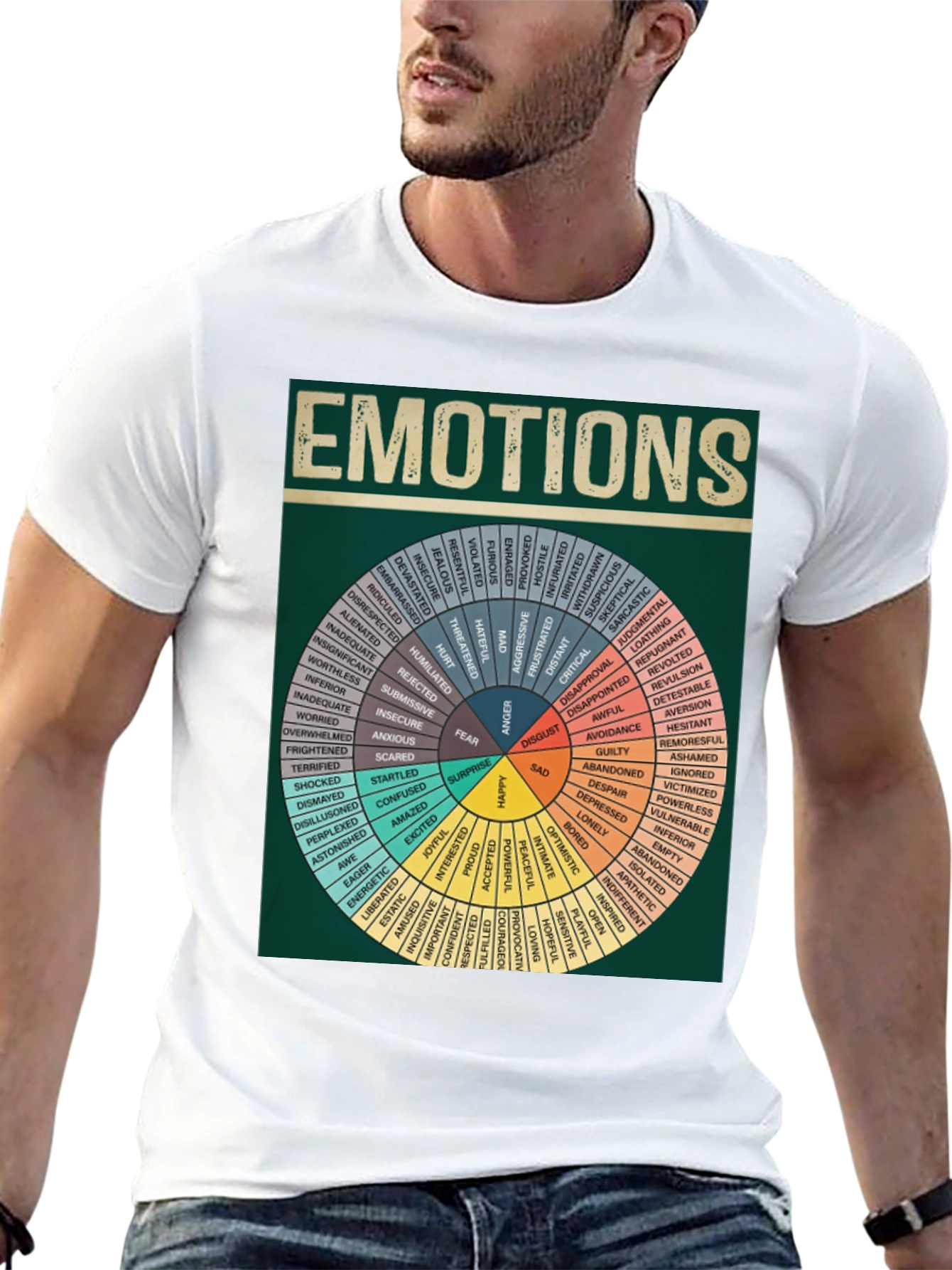 Emotions Wheel Graphic T-Shirt