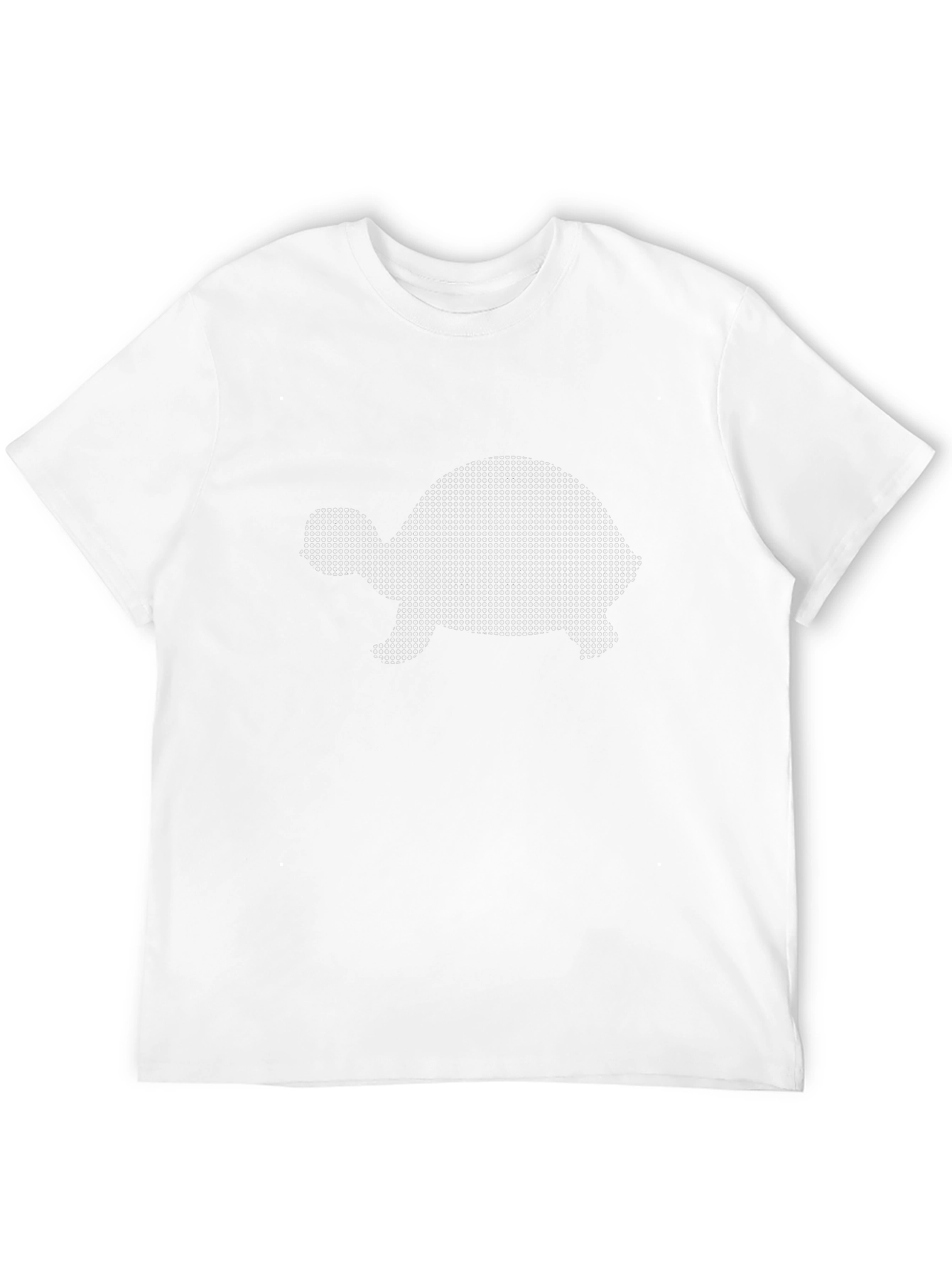 Modern Turtle Graphic Black Cotton T-Shirt